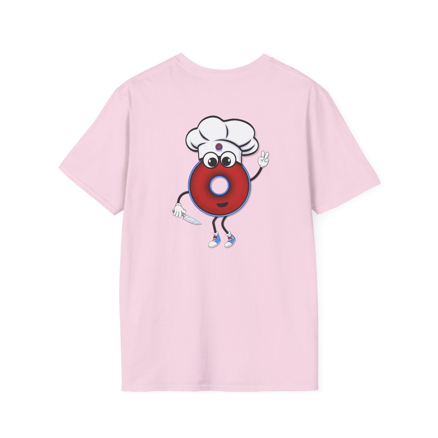 Classic Donut Tee - Unisex Soft-Style - "My Phriend the Donut" - plump vivid red donut