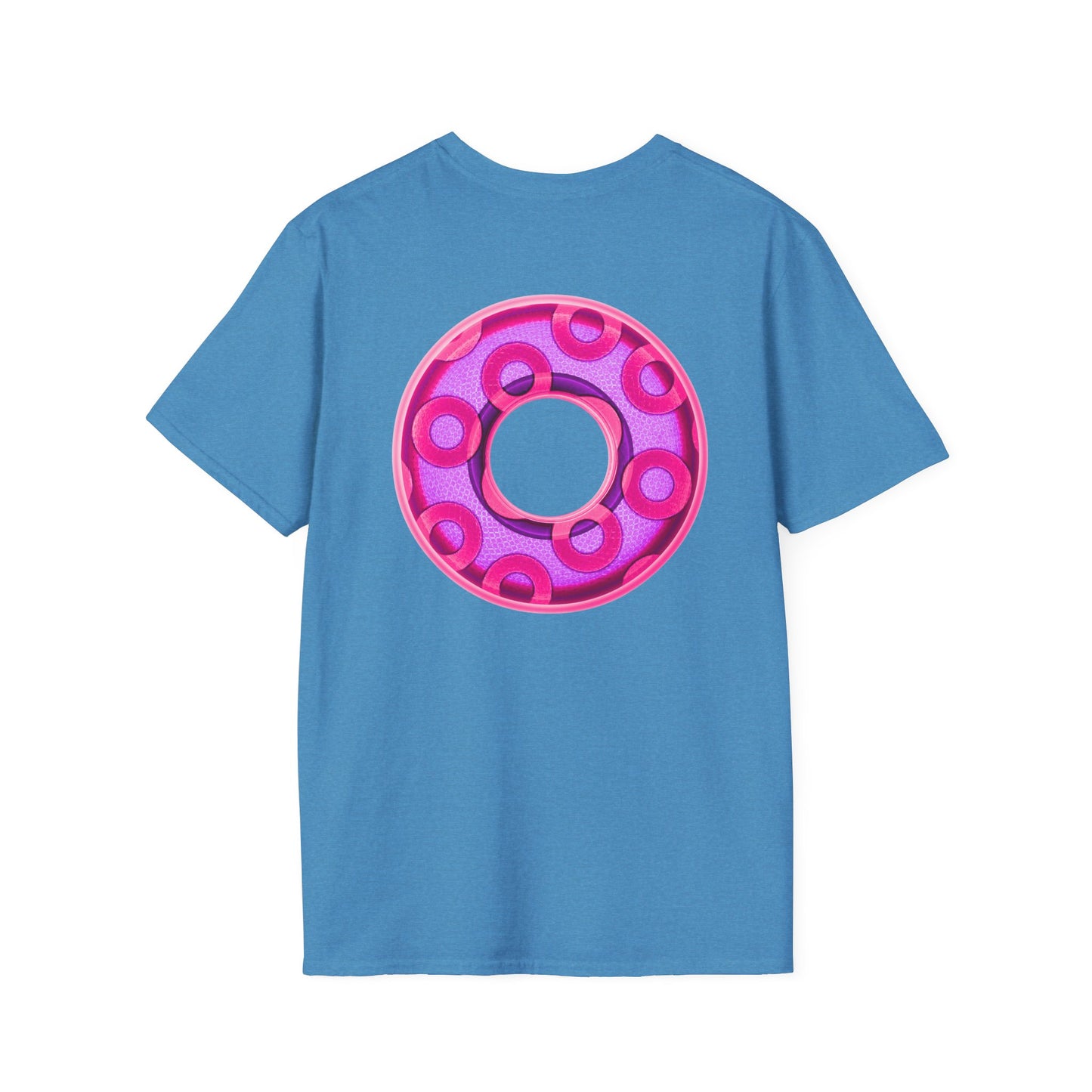 Plain Donuts/Unisex Soft-Style - "Plain Rustic Paradoxical Donuts" - light purple/magenta donuts