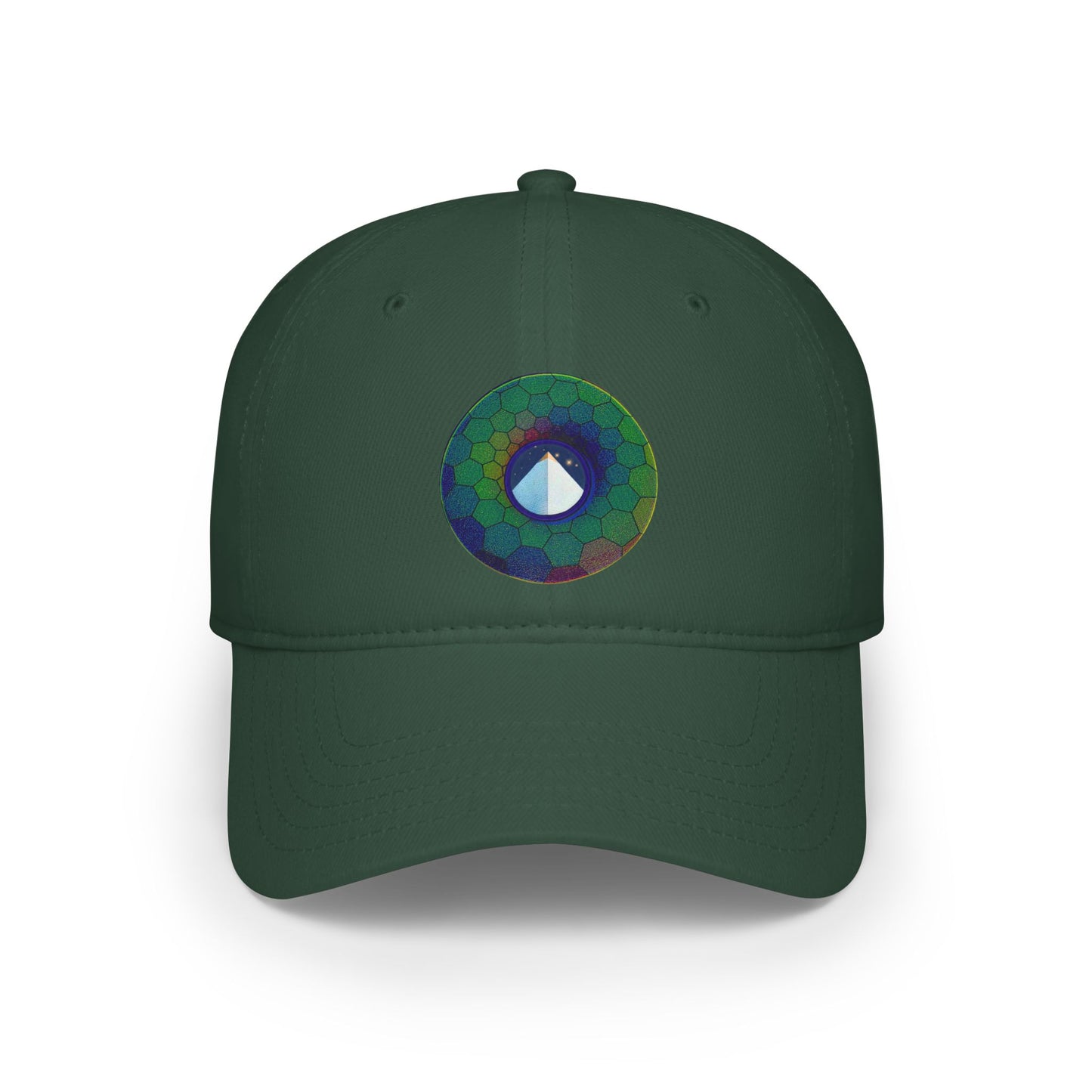 Lumpy Donut Baseball Cap - "Limestone Donut Caps So Large" - variant 7 - green hexadonut w/