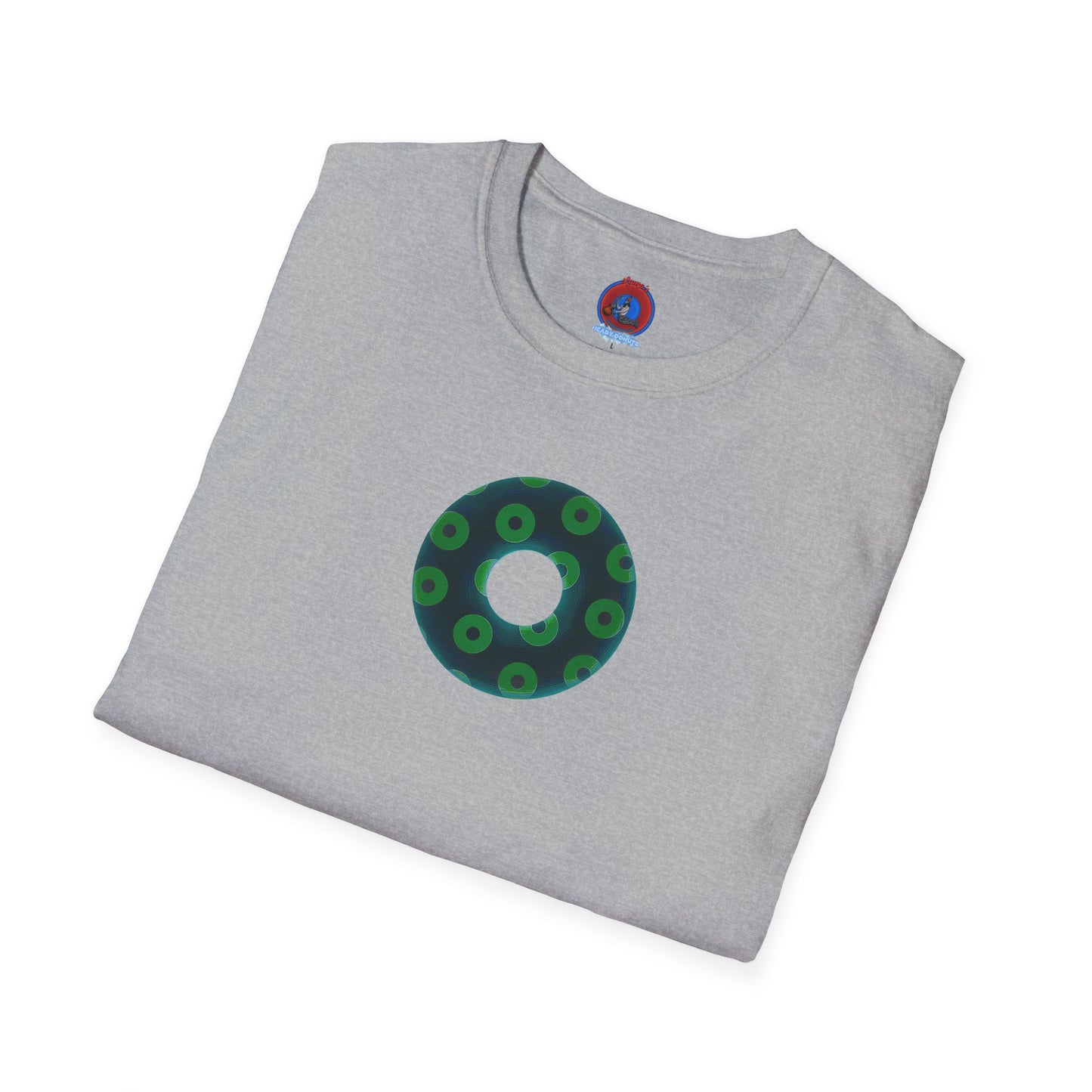 Plain Donuts/Unisex Soft-Style - "Plain Blimpy Paradoxical Donuts" - dark green/light green donuts
