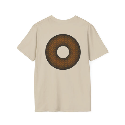 Plain Donuts/Unisex Soft-Style - "Plain Paradoxical Grided Donuts" - brown/dark brown donuts
