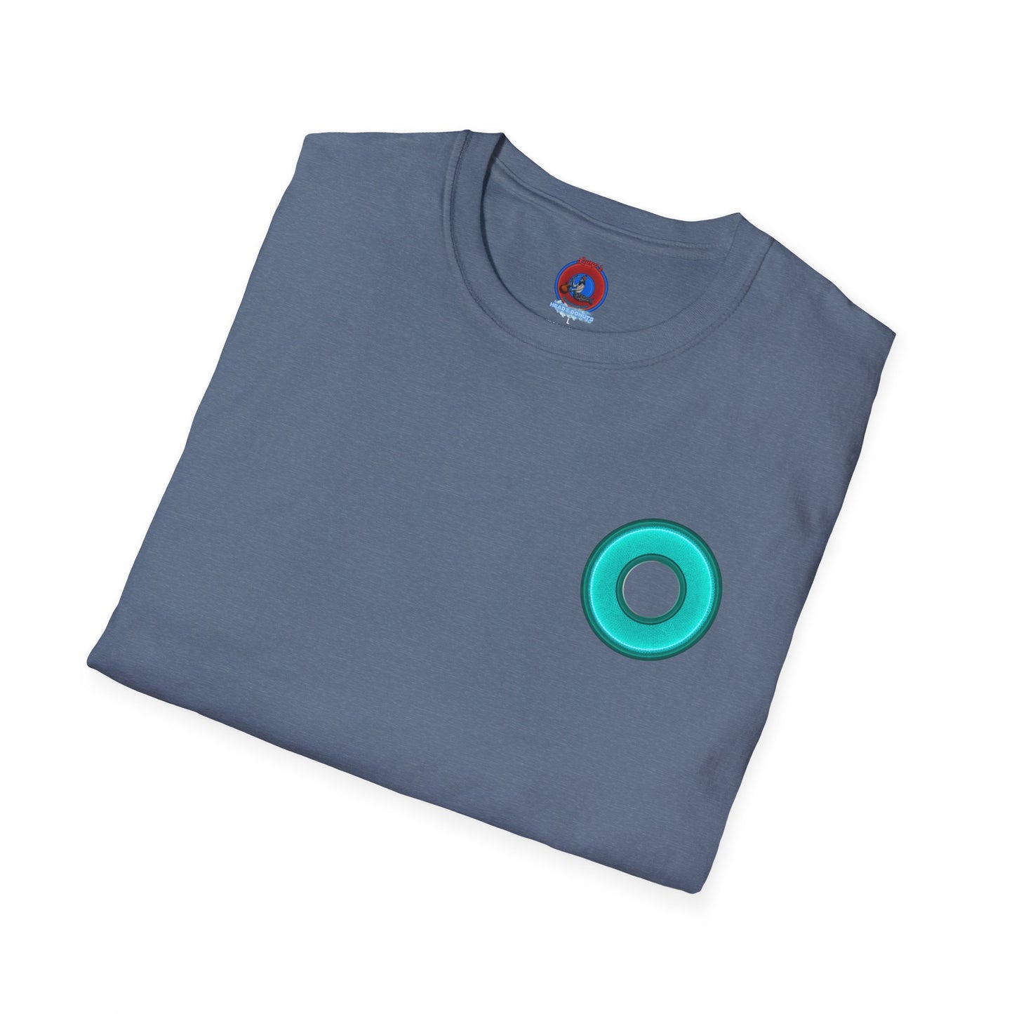 Classic Donut Tee - Unisex Soft-Style - "Momma just got out of Sing Sing" - dark teal donut