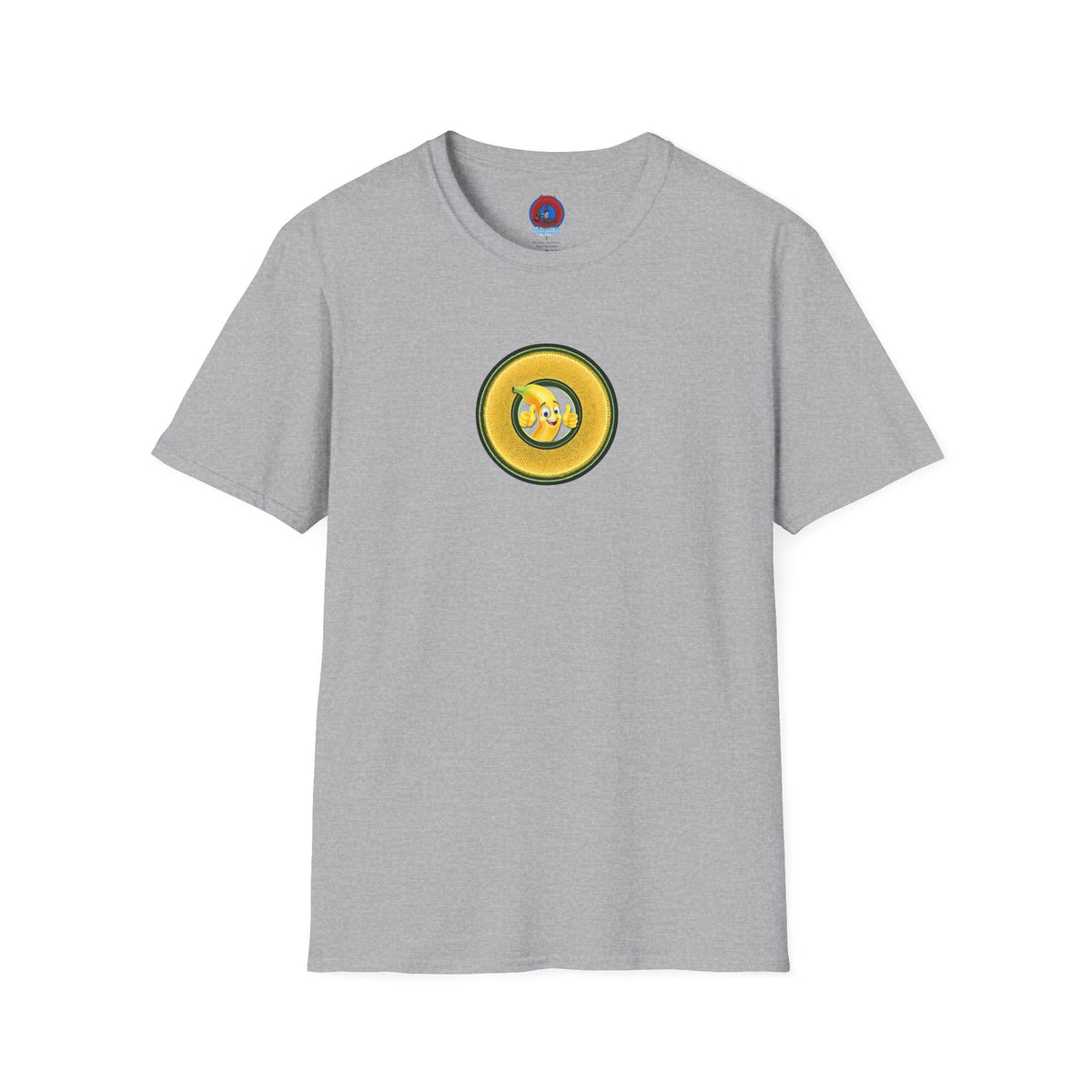Classic Donut Tee - Unisex Soft-Style - "Dis sheet, it's bananas!" - series 1.0 - variant 5 - golden donut