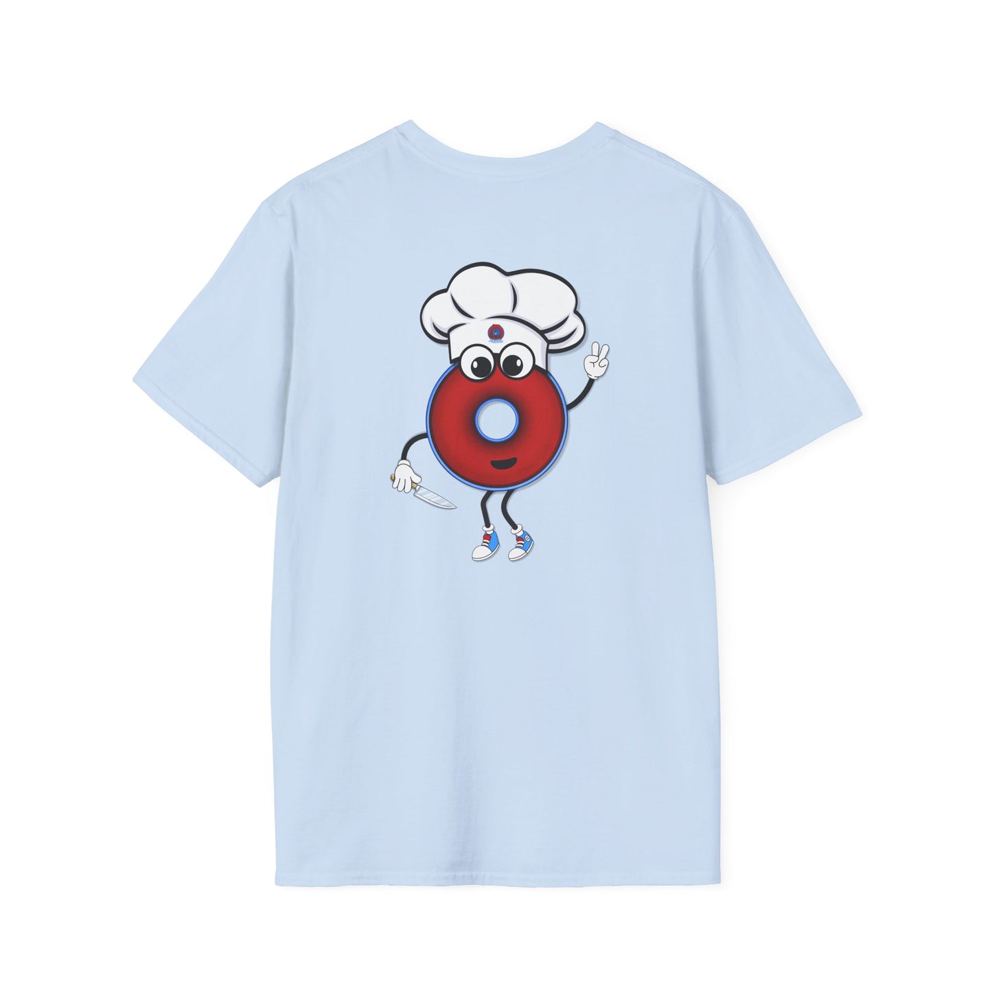Classic Donut Tee - Unisex Soft-Style - "My Phriend the Donut" - plump vivid red donut