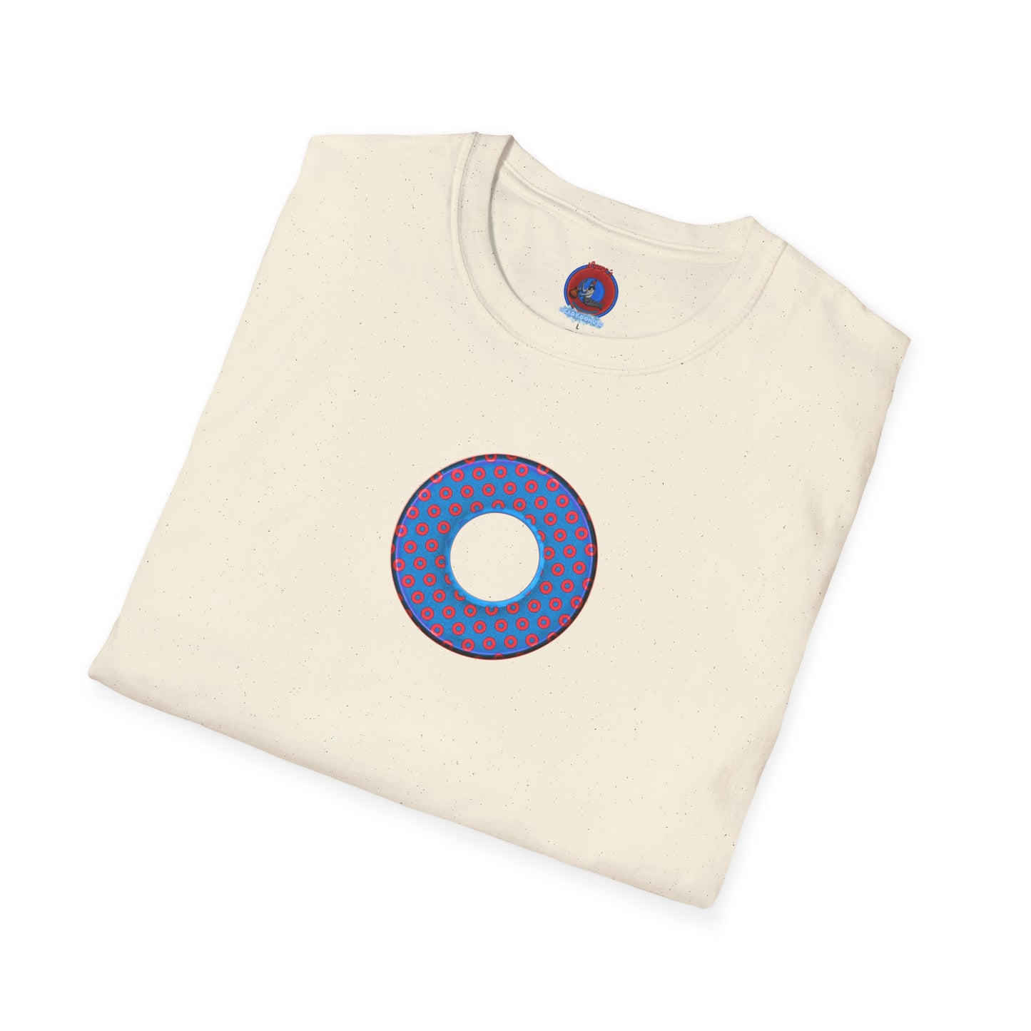 Plain Donuts/Unisex Soft-Style - "Plain Electric Paradoxical Donuts" - royal blue/red donuts