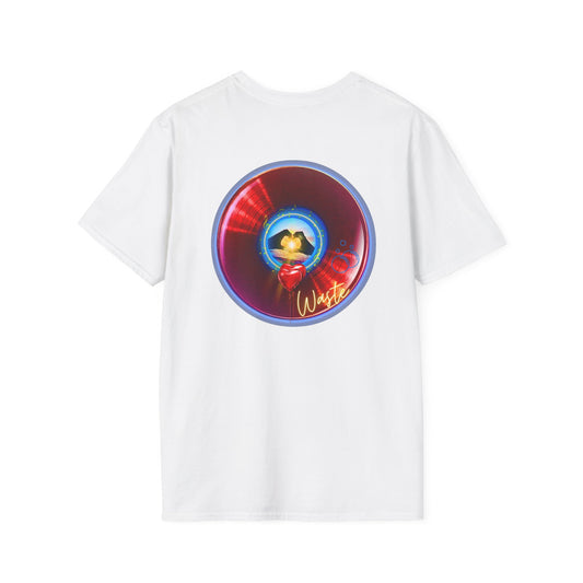Classic Donut Tee - Unisex Soft-Style - "Wasted Donut" - series 1.0 - variant 2 - red donut