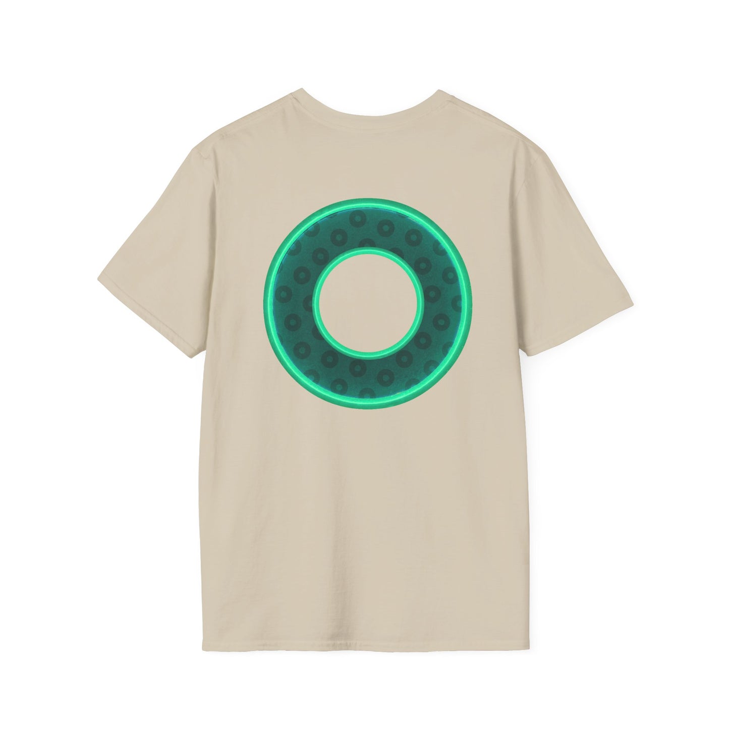 Plain Donuts/Unisex Soft-Style - "Plain Wide Mouthed Paradoxical Donuts" - forest green/mint green donuts