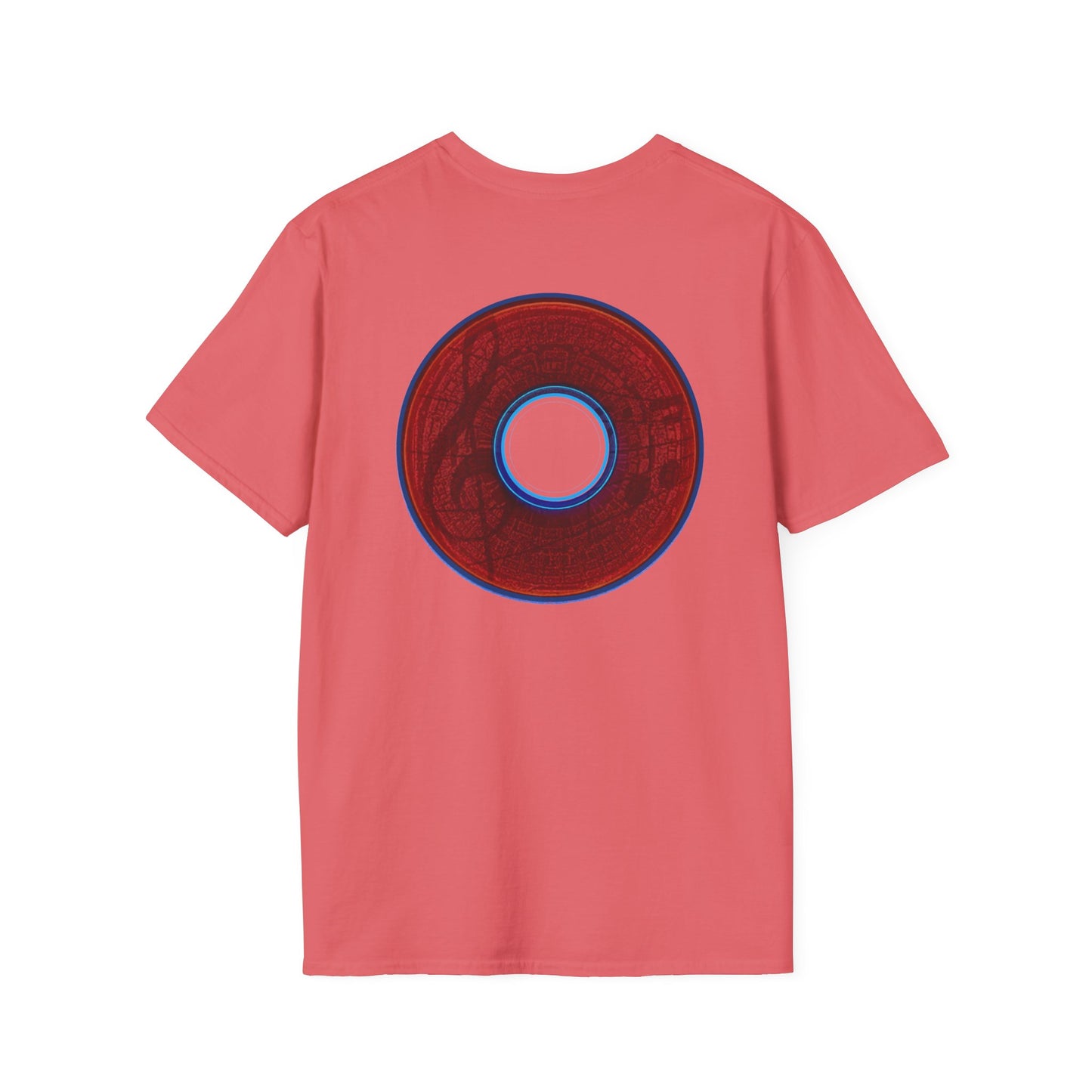 Classic Donut Tee - Unisex Soft-Style - "The Musically Gifted Donut" - red donut - series 1.0