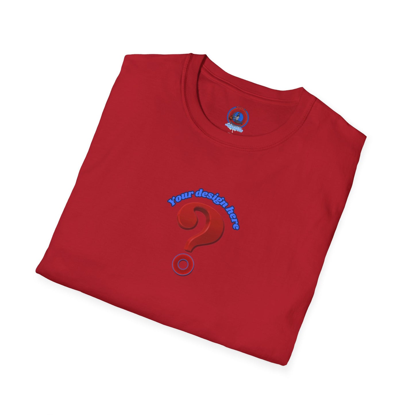 EXAMPLE PRODUCT: - "Example Only: Do Not Order - Create Your Own Donut" - vivid red question mark donut
