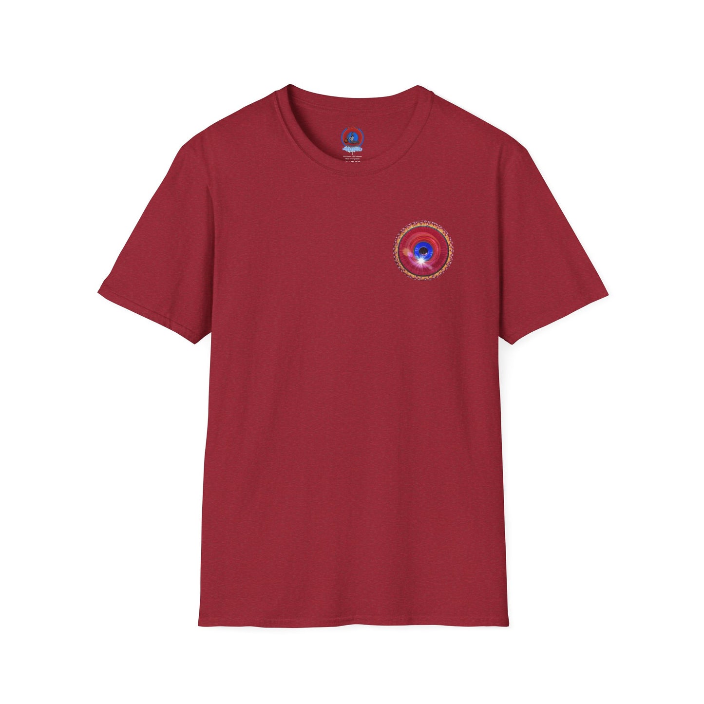 Classic Donut Tee - Unisex Soft-Style - "The Donut made with Solitary Flour" - red donut