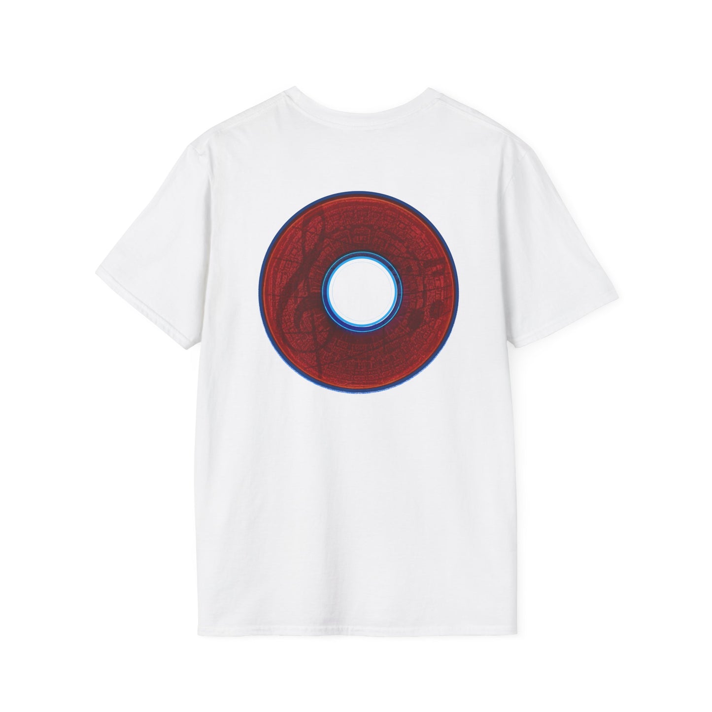 Classic Donut Tee - Unisex Soft-Style - "The Musically Gifted Donut" - red donut - series 1.0