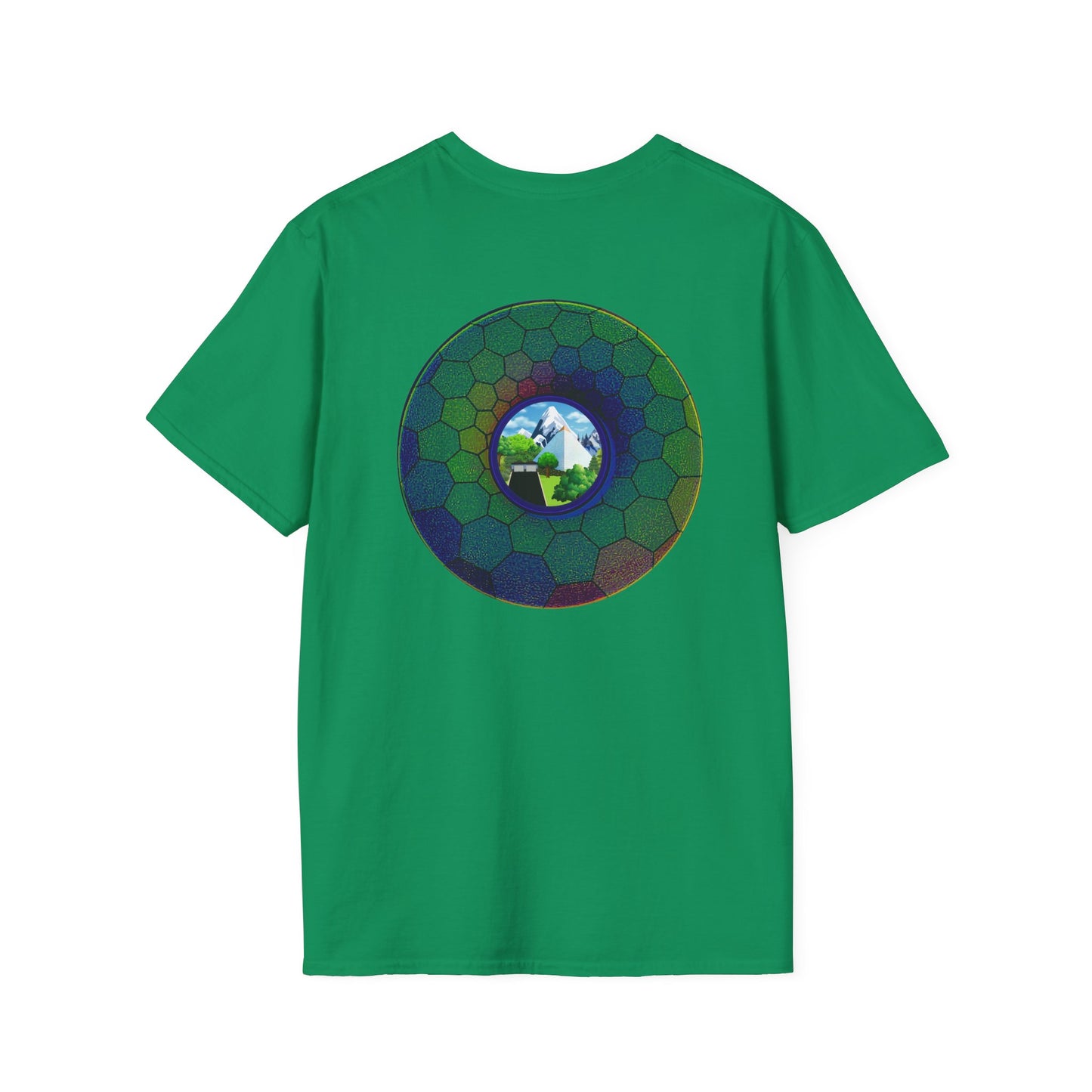 Classic Donut Tee - Unisex Soft-Style - "Mansions of South Park" - series 1.0 - variant 2 - green hexadonut