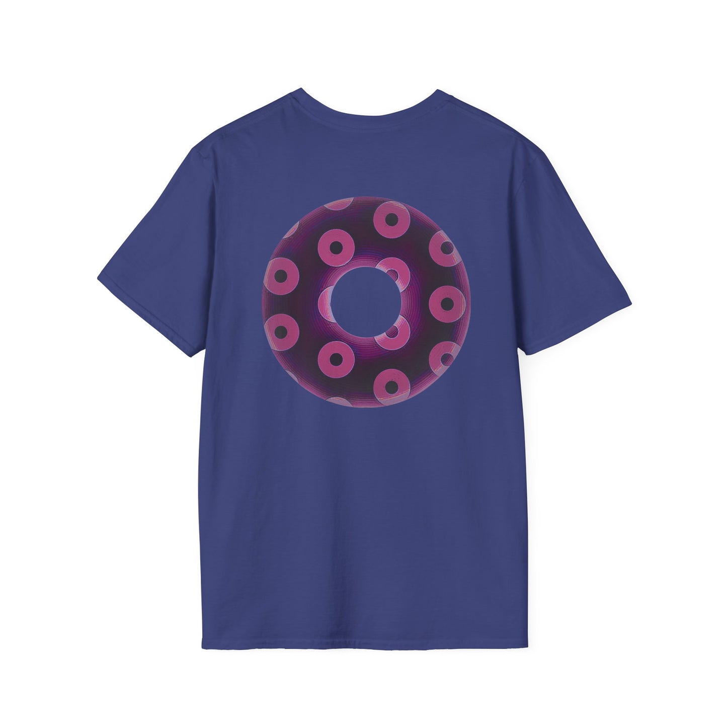 Plain Donuts/Unisex Soft-Style - "Plain Blimpy Paradoxical Donuts" - light magenta/red violet donuts