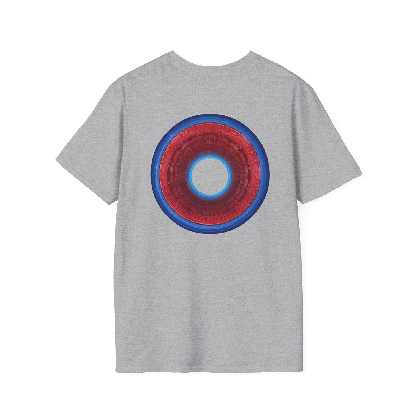 Classic Donut Tee - Unisex Soft-Style - "Homer's Perfect Donut" - series 1.0  - variant 1 - dark blue edging & hole