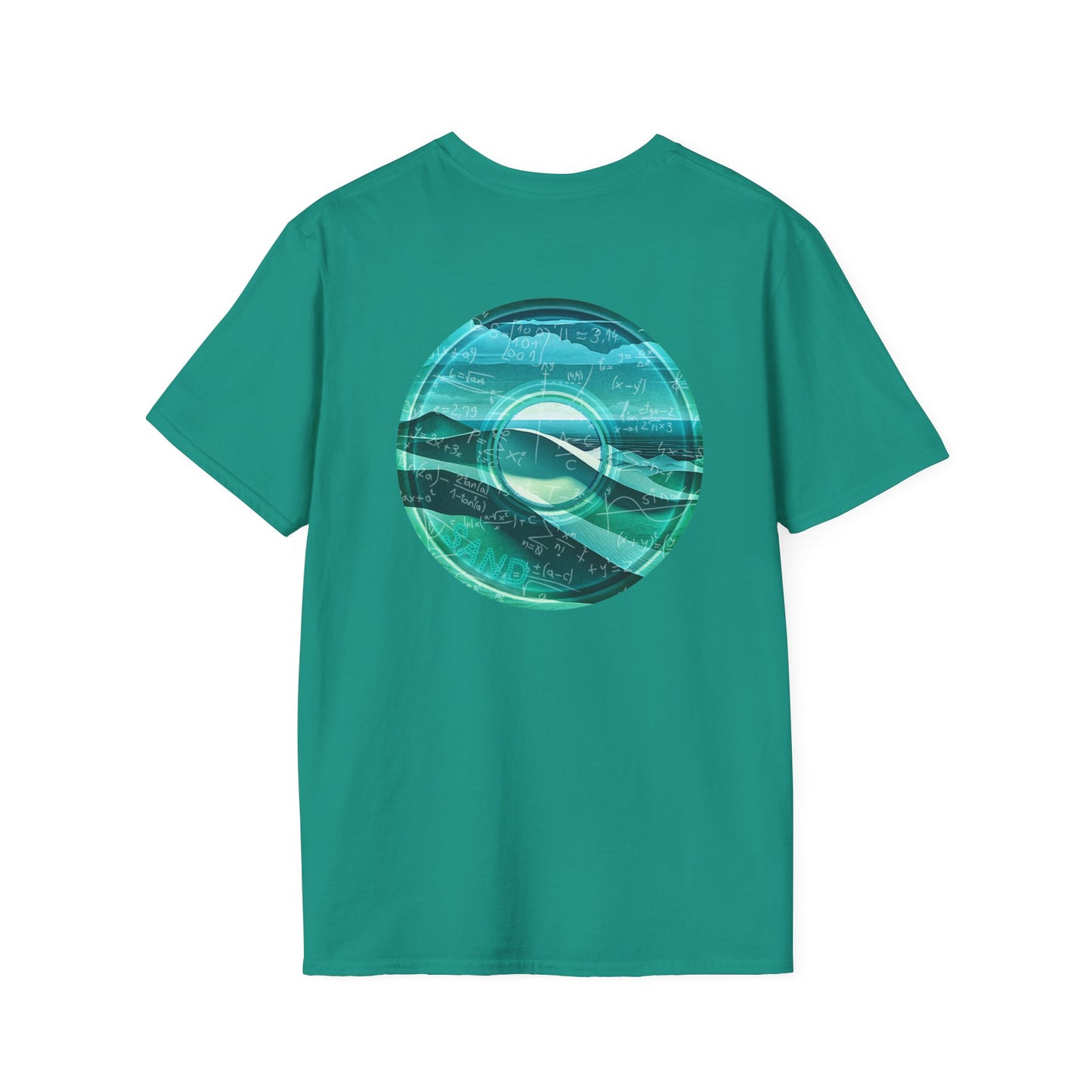 Classic Donut Tee - Unisex Soft-Style - "The Equating Donut " - series 1.0  - teal donut