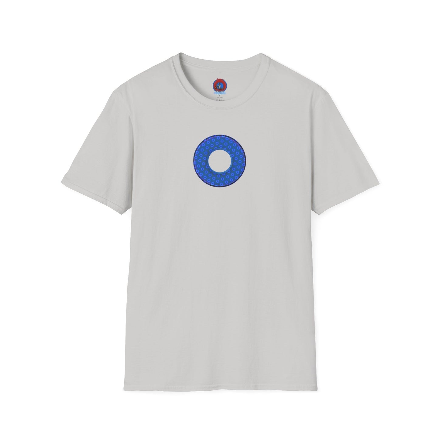 Plain Donuts/Unisex Soft-Style - "Plain Electric Paradoxical Donuts" - royal blue/dark blue donuts