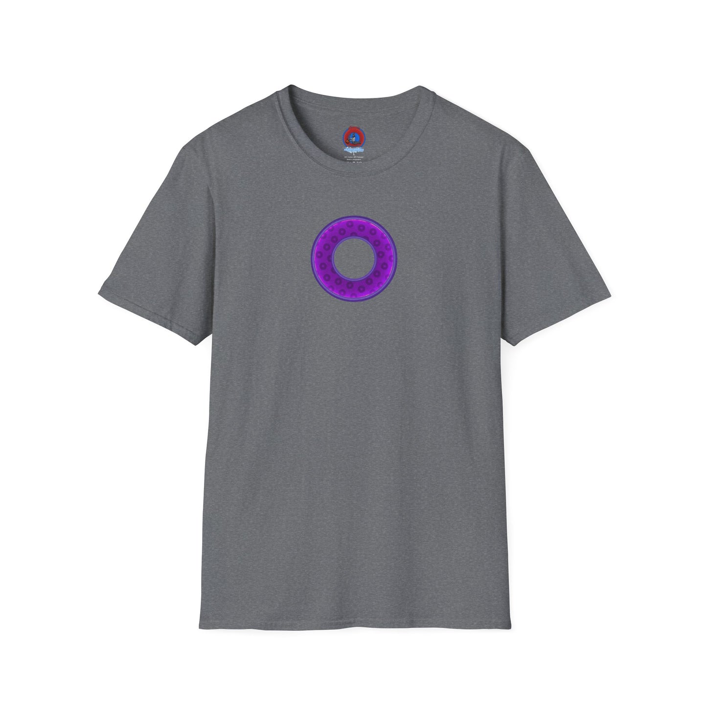 Plain Donuts/Unisex Soft-Style - "Plain Wide Mouthed Paradoxical Donuts" - purple/dark purple donuts