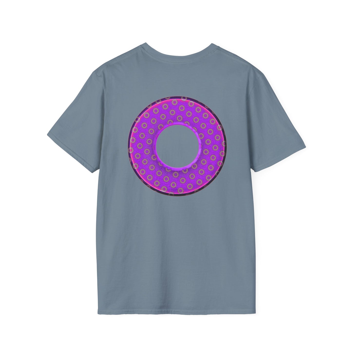 Plain Donuts/Unisex Soft-Style - "Plain Electric Paradoxical Donuts" - purple/mauve donuts