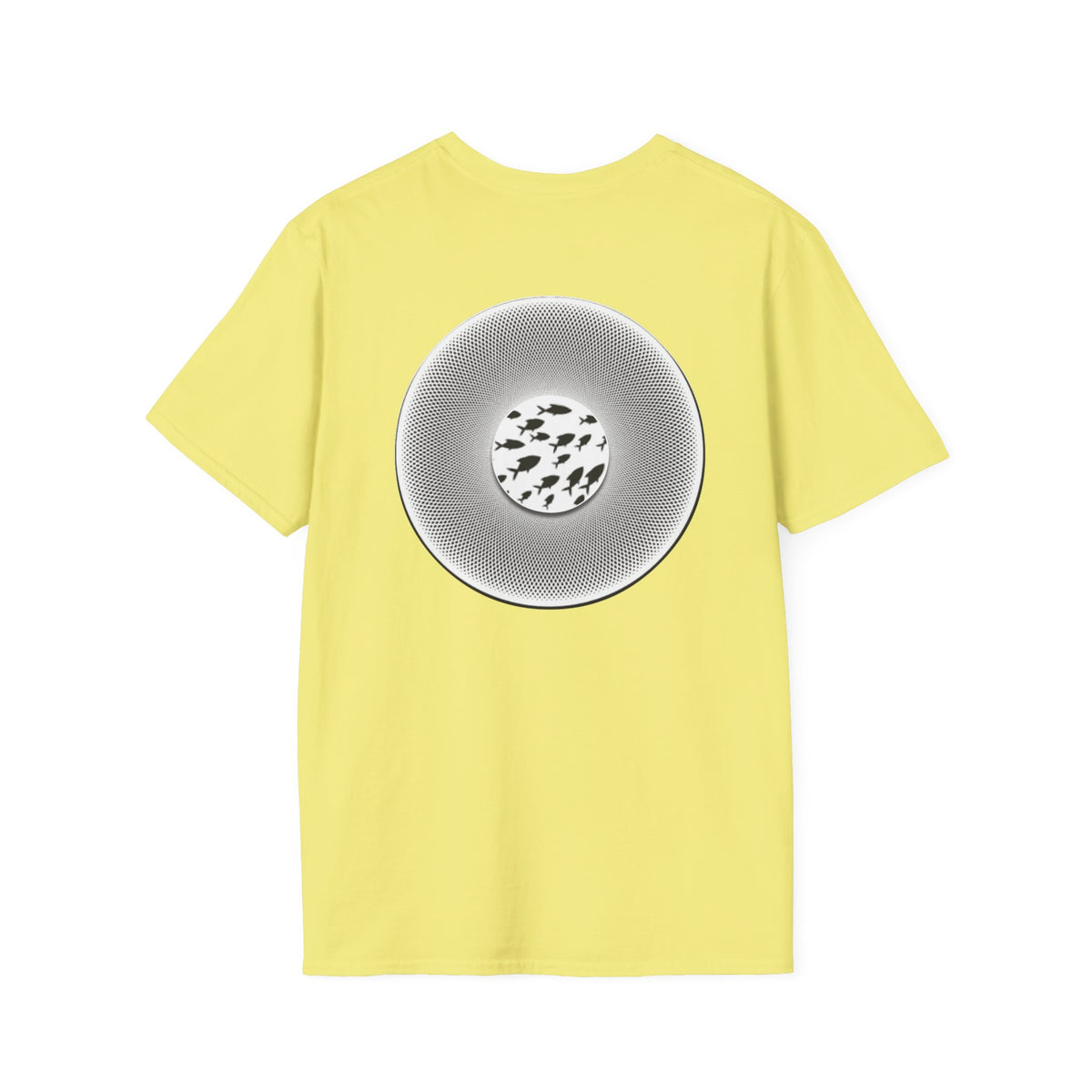 Classic Donut Tee - Unisex Soft-Style - "If I'm Swimming By" - variant 1 - white - textured donut