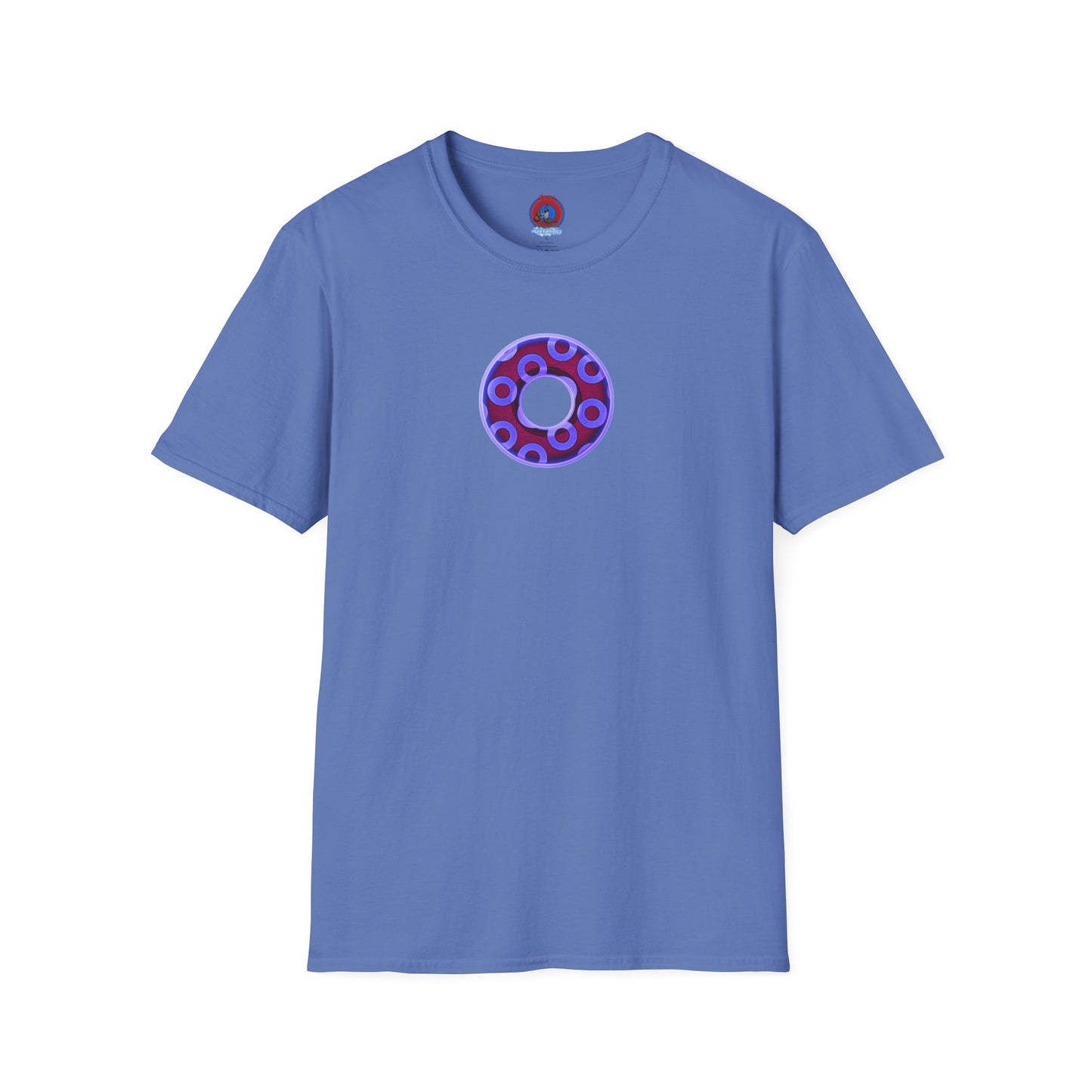 Plain Donuts/Unisex Soft-Style - "Plain Rustic Paradoxical Donuts" - violet/dark purple donuts