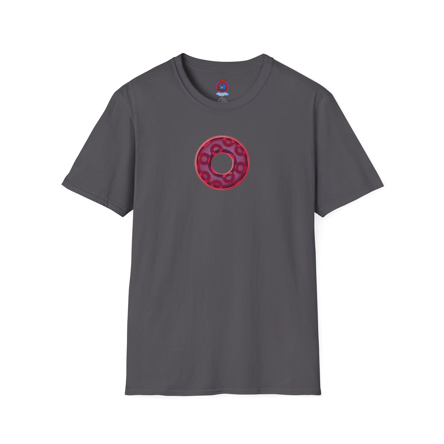 Plain Donuts/Unisex Soft-Style - "Plain Rustic Paradoxical Donuts" - mauve/purple donuts
