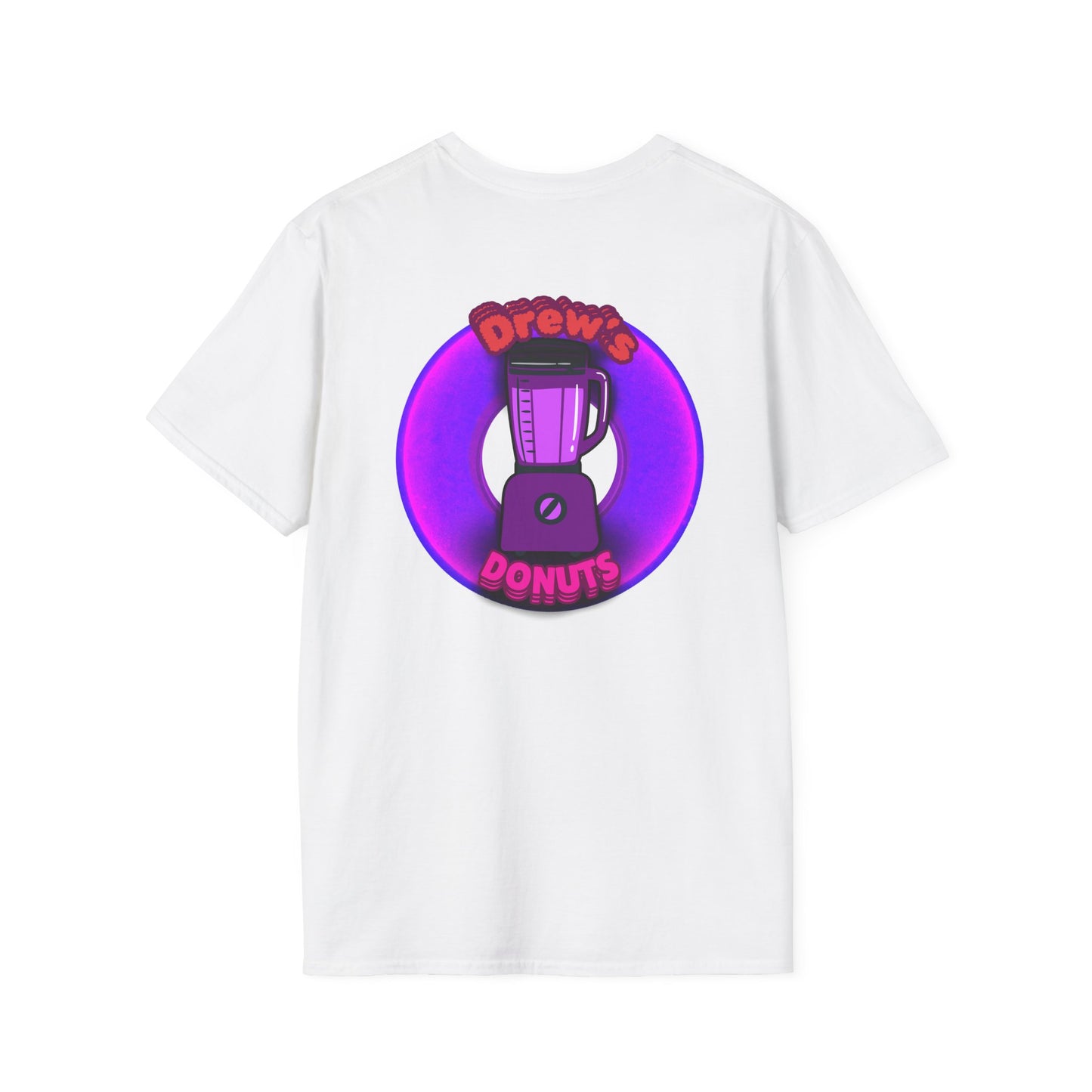 Classic Donut Tee - Unisex Soft-Style - "Drew's Donuts" - series 1.0 - purple donut