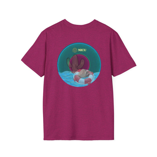 Classic Donut Tee - Unisex Soft-Style - "Masonic Donut of Rites" - series 1.0  - vivid dark teal donut