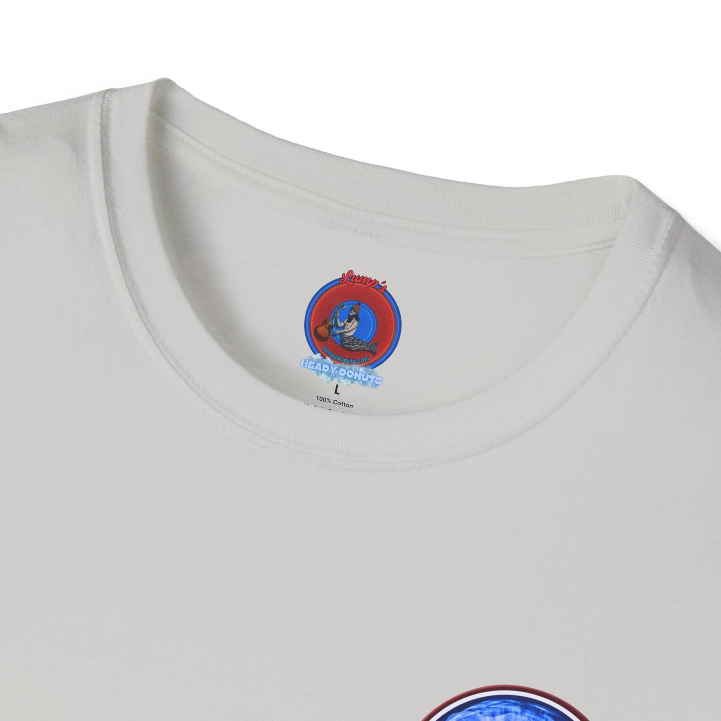 Classic Donut Tee - Unisex Soft-Style - "Wilson's Eyesore Donut Tee" - blue idonut - variant 3