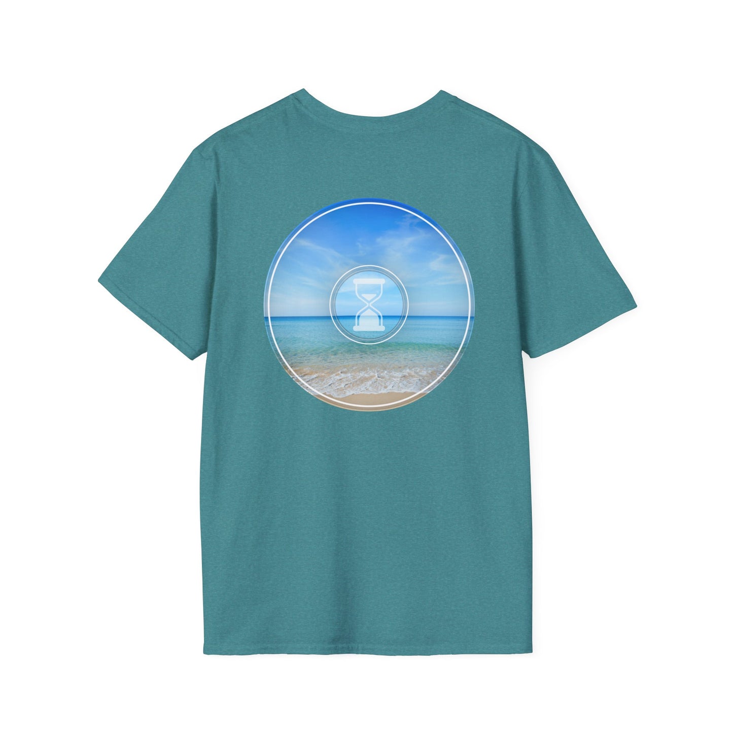 Classic Donut Tee - Unisex Soft-Style - "Still Loading Sand" - vivid blue  pic donut - variant 1