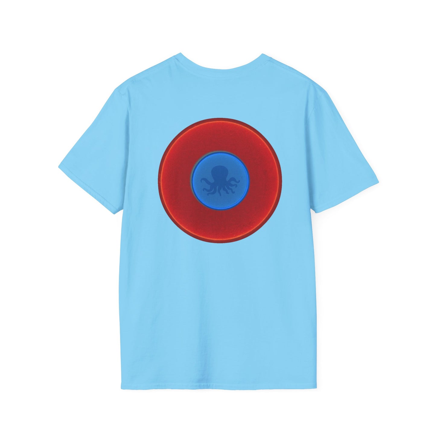 Classic Donut Tee - Unisex Soft-Style - "Octopussy Donut" - series 1.0 -  red donut