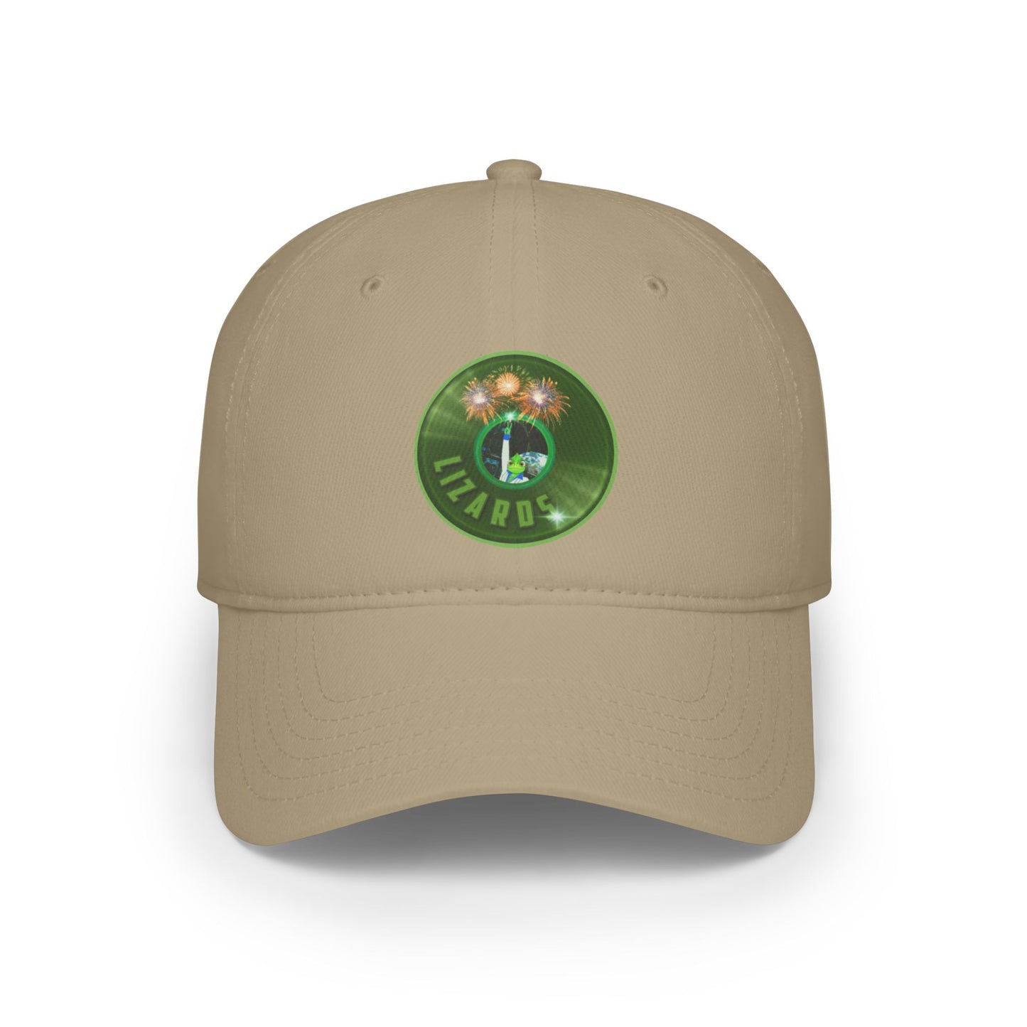 Lumpy Donut Baseball Cap - "Rutherford's Staying Alive Donut Cap" - variant 1 vivid green record donut w/