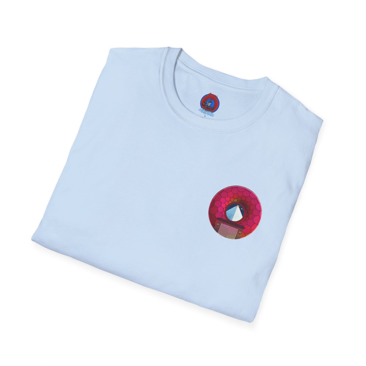 Classic Donut Tee - Unisex Soft-Style - "Limestone Donuts so Large" - variant 6 - green hexadonut