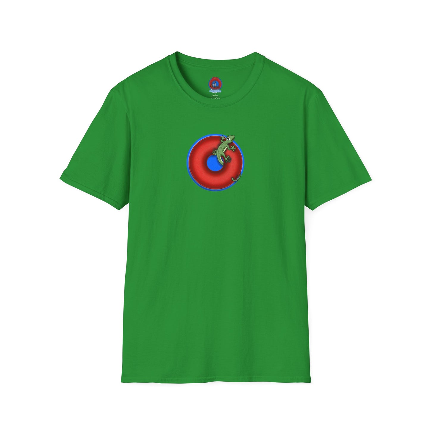 Classic Donut Tee - Unisex Soft-Style - "Practically Extinct Tee Shirt" - plump vivid red donut- variant 2