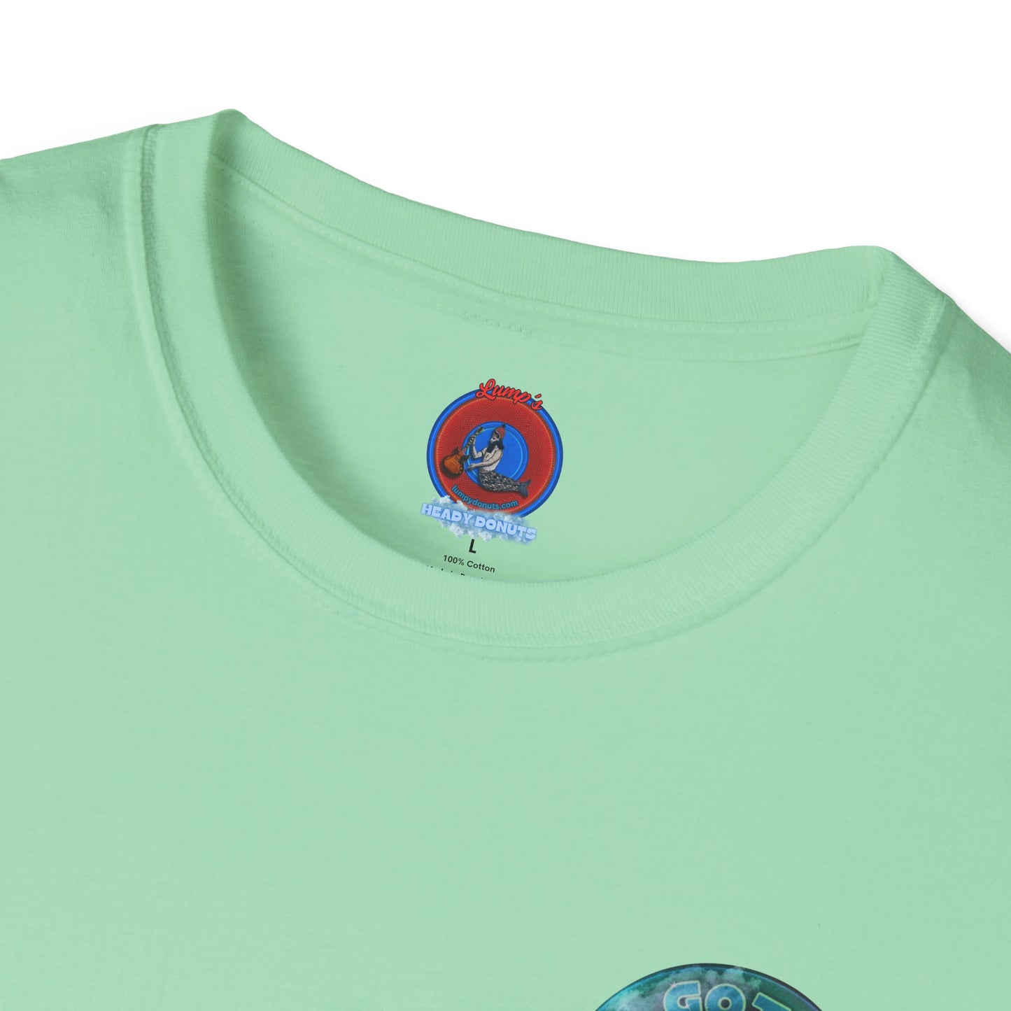 Classic Donut Tee - Unisex Soft-Style - "Gotta Donut?" - series 1.0 - teal donut