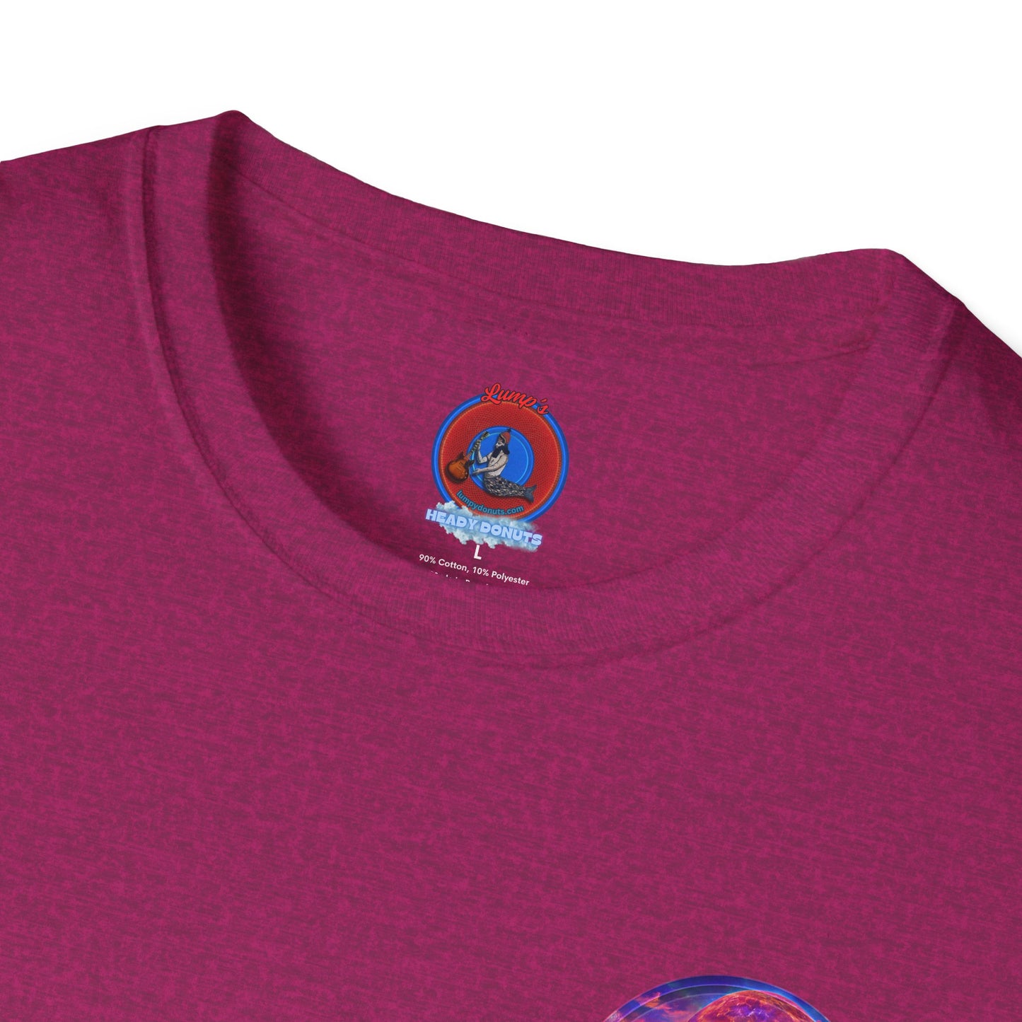 Classic Donut Tee - Unisex Soft-Style - "Icculus's Mountain Donuts " - series 1.0  - purple-ish donut