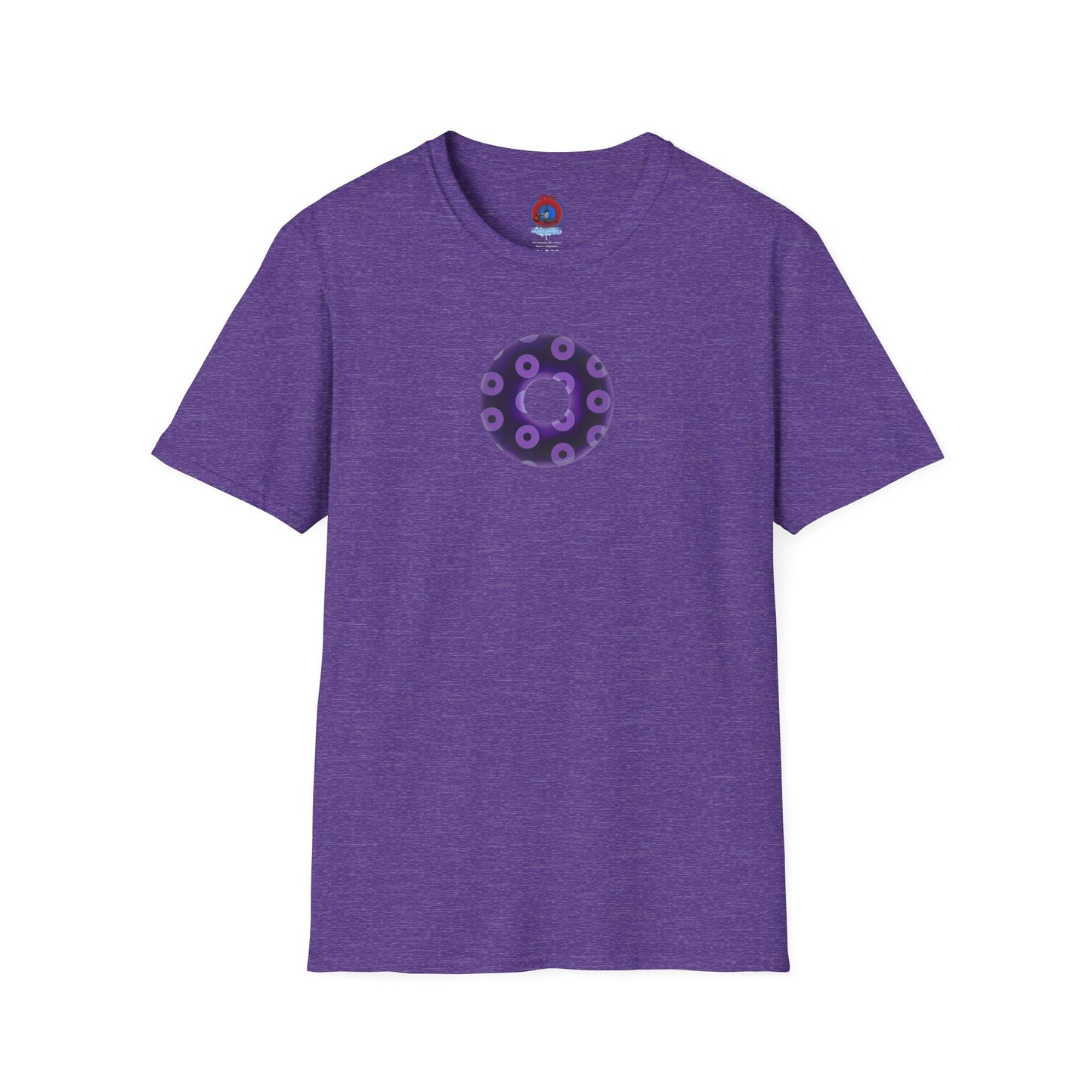 Plain Donuts/Unisex Soft-Style - "Plain Blimpy Paradoxical Donuts" - dark purple/light purple donuts