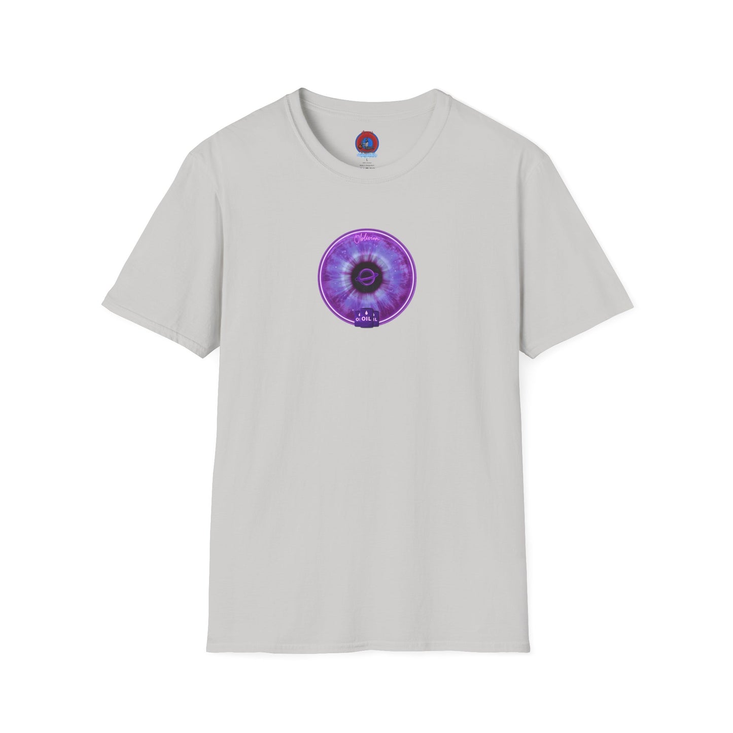Classic Donut Tee - Unisex Soft-Style - "The Oblivious Donut" - purple idonut