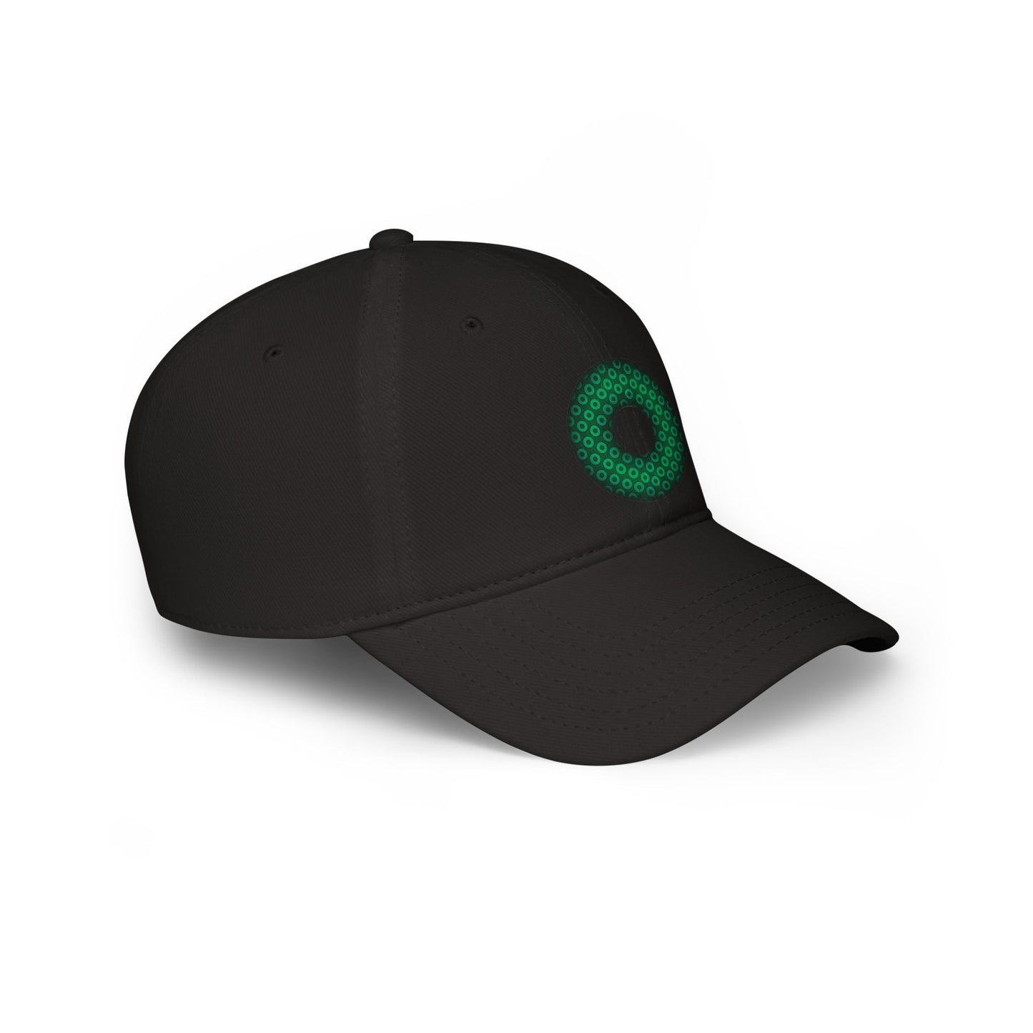 Lumpy Donut Baseball Cap - "Paradoxical Weathered Donut" - green/green paradoxical donut w/