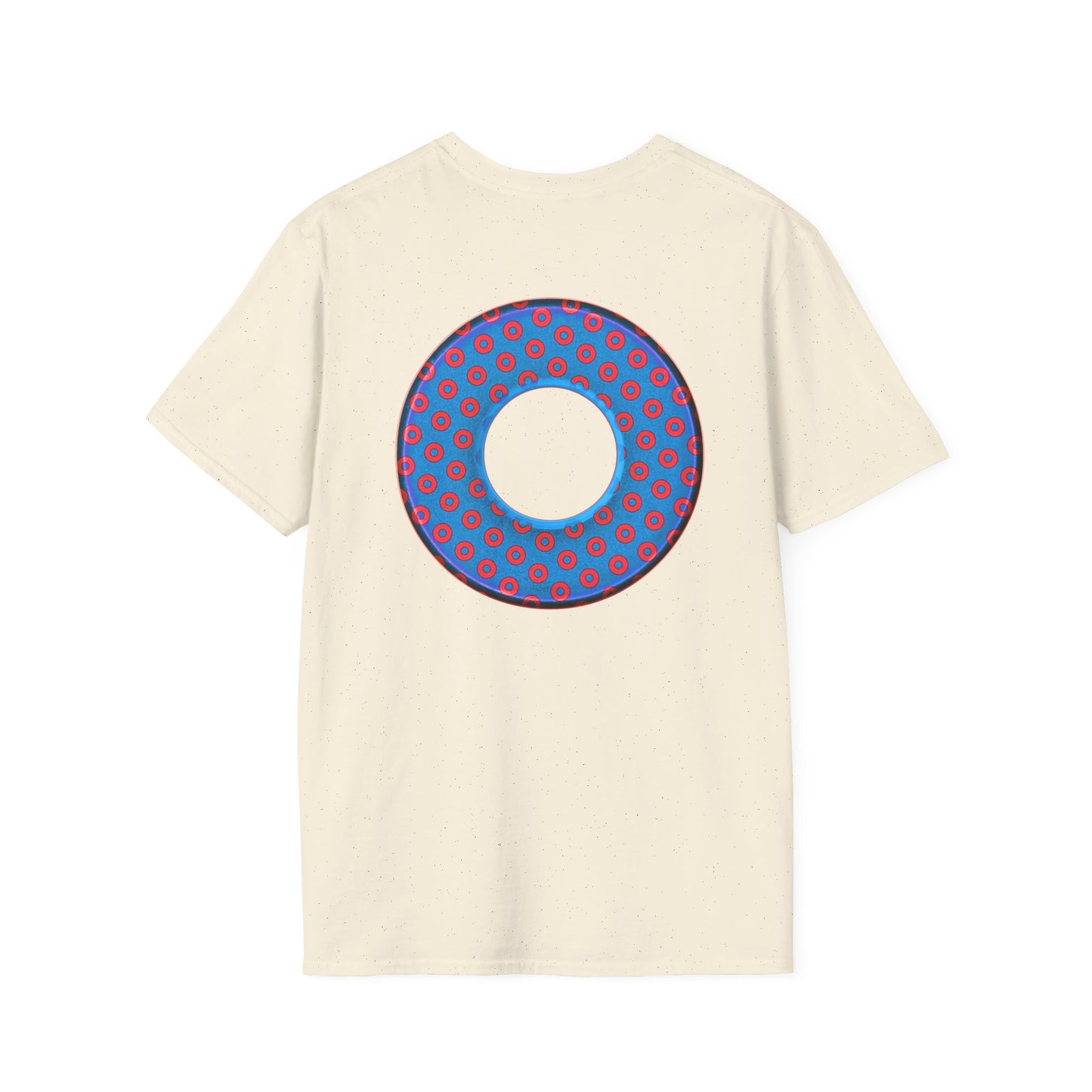 Plain Donuts/Unisex Soft-Style - "Plain Electric Paradoxical Donuts" - royal blue/red donuts