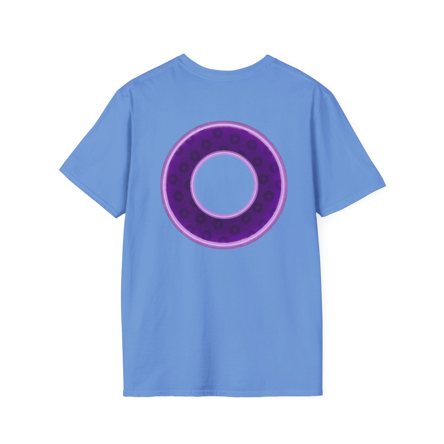 Plain Donuts/Unisex Soft-Style - "Plain Wide Mouthed Paradoxical Donuts" - dark purple/light purple donuts