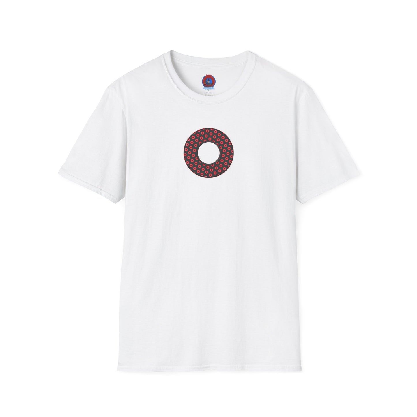 Plain Donuts/Unisex Soft-Style - "Plain Electric Paradoxical Donuts" - black/red donuts