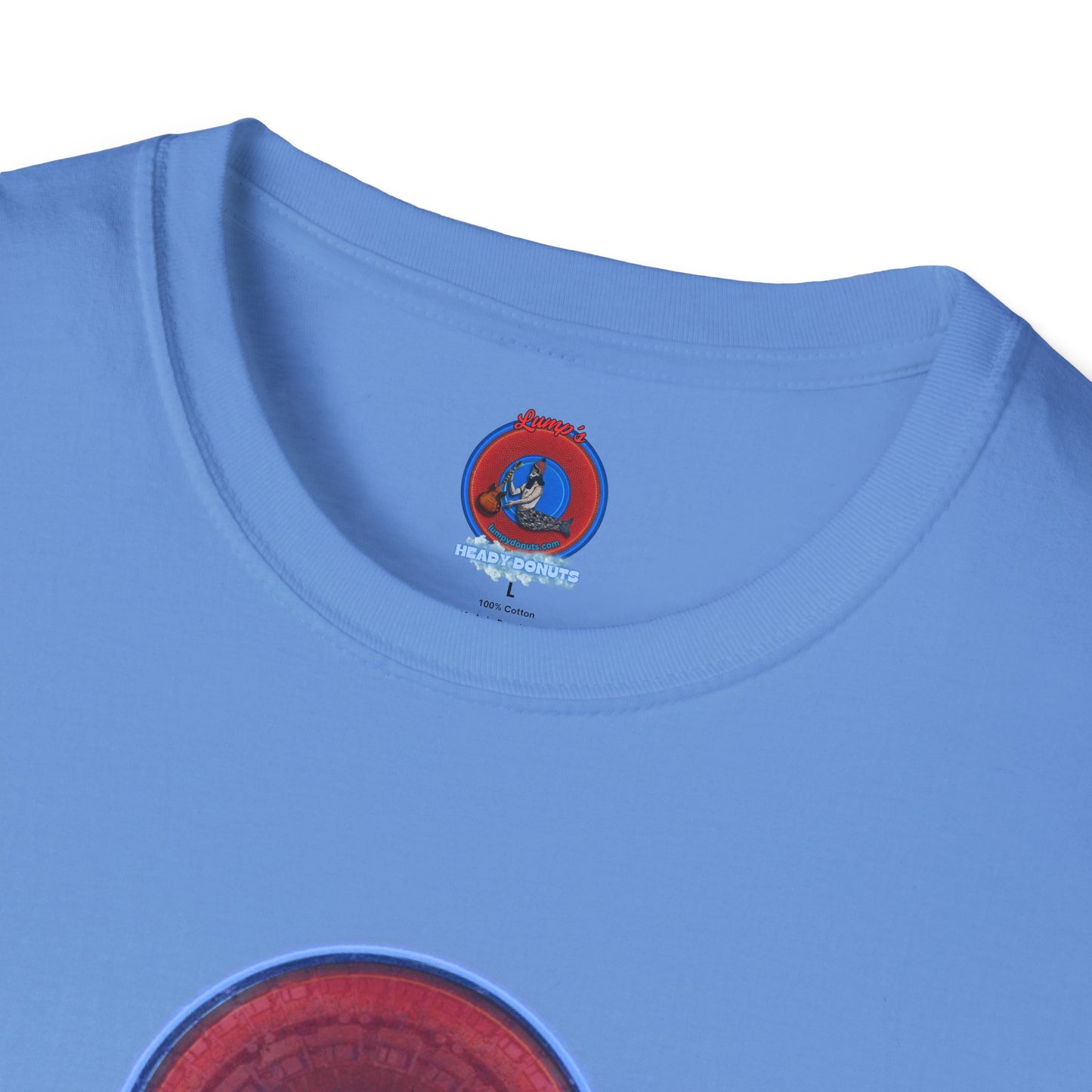 Classic Donut Tee - Unisex Soft-Style - "Homer's Pefect Donut" - series 1.0  - variant 3 - light blue edging