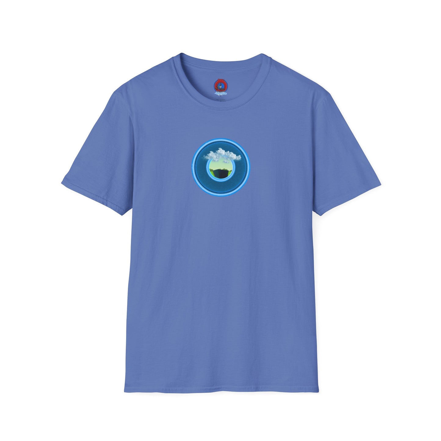 Classic Donut Tee - Unisex Soft-Style - "Got Rhombus?" - series 1.0  - variant 1 - blue/blue donut