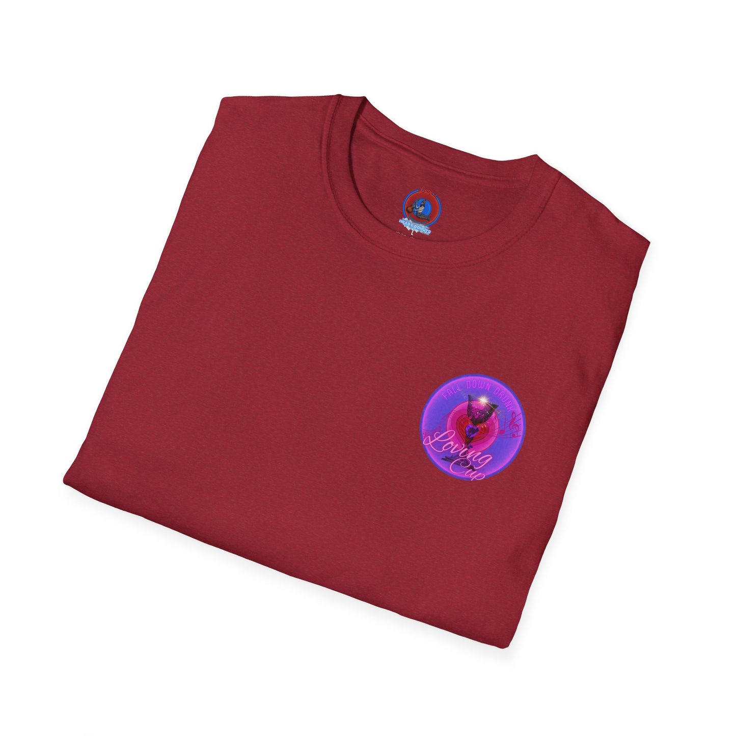 Classic Donut Tee - Unisex Soft-Style - "The Loving Donut" - series 1.0  - pink/purple donut [*Charity Donut]