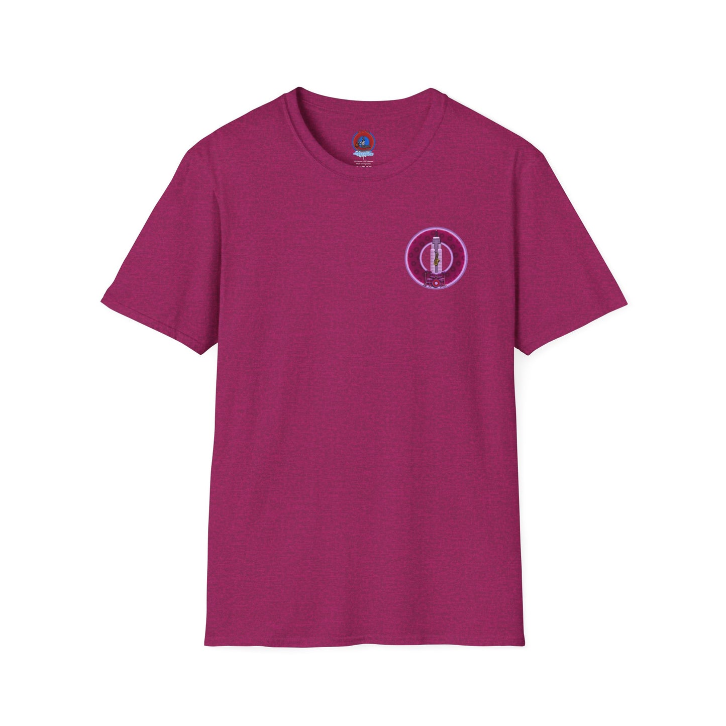 Classic Donut Tee - Unisex Soft-Style - "Simple Prep Donuts" - widemouthed purple/light purple donut