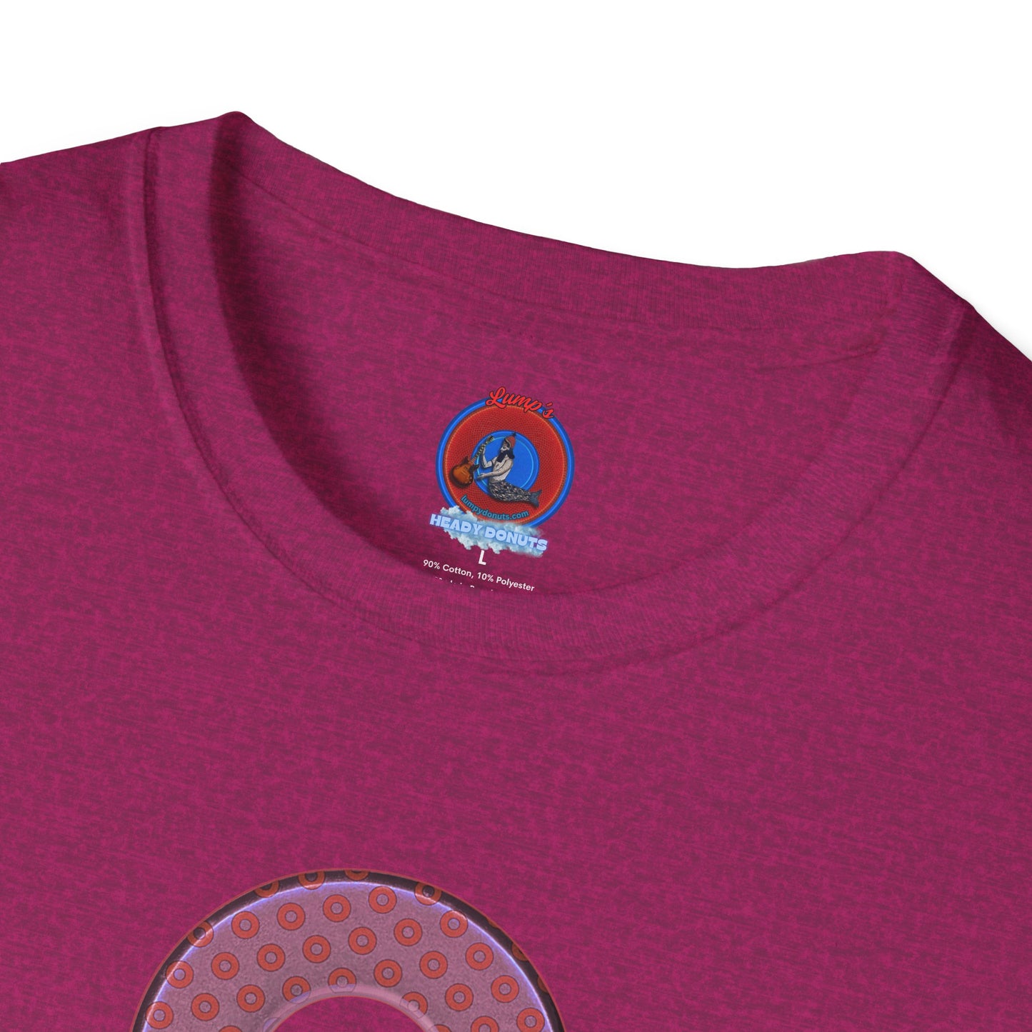 Plain Donuts/Unisex Soft-Style - "Plain Electric Paradoxical Donuts" - pink/mauve donuts