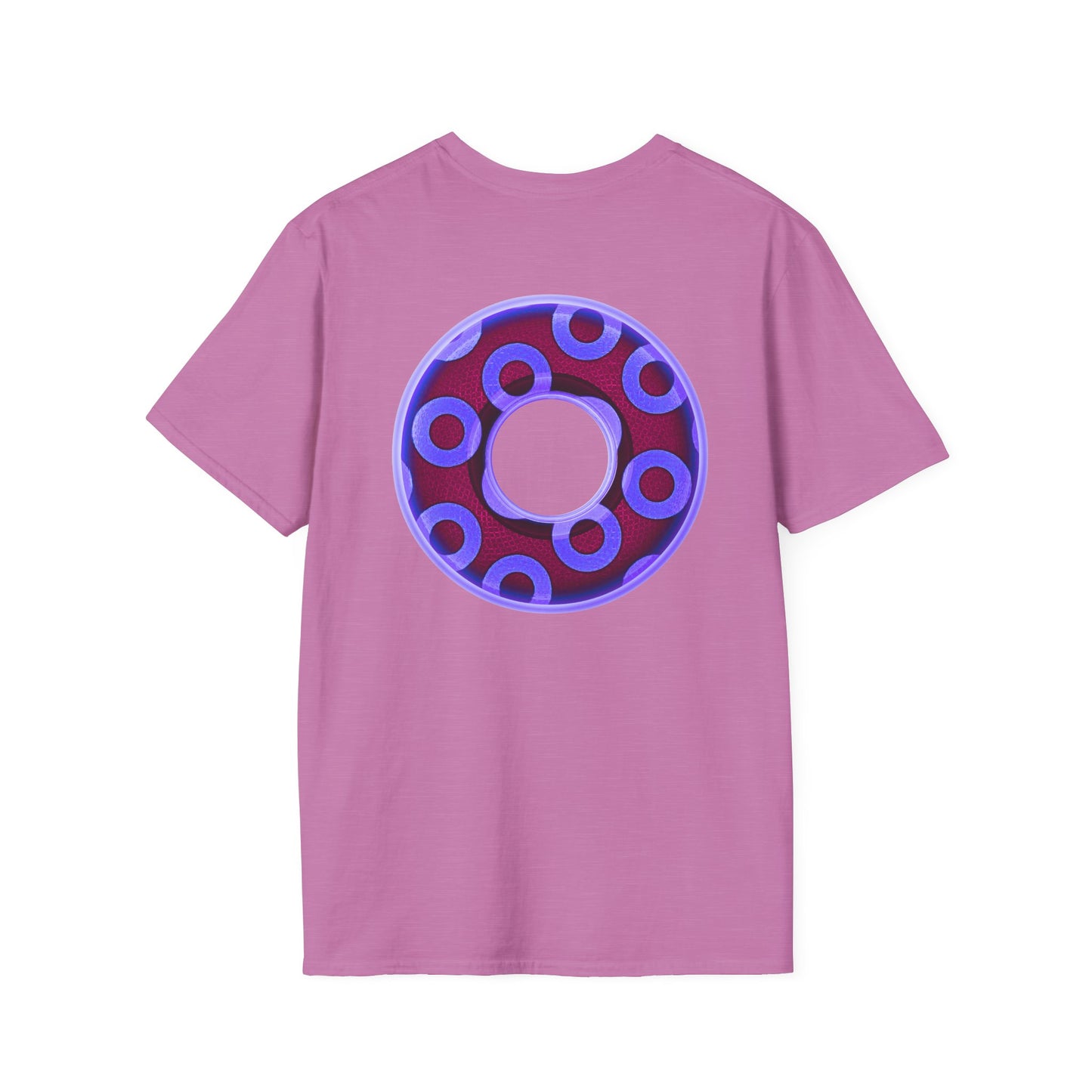 Plain Donuts/Unisex Soft-Style - "Plain Rustic Paradoxical Donuts" - violet/dark purple donuts