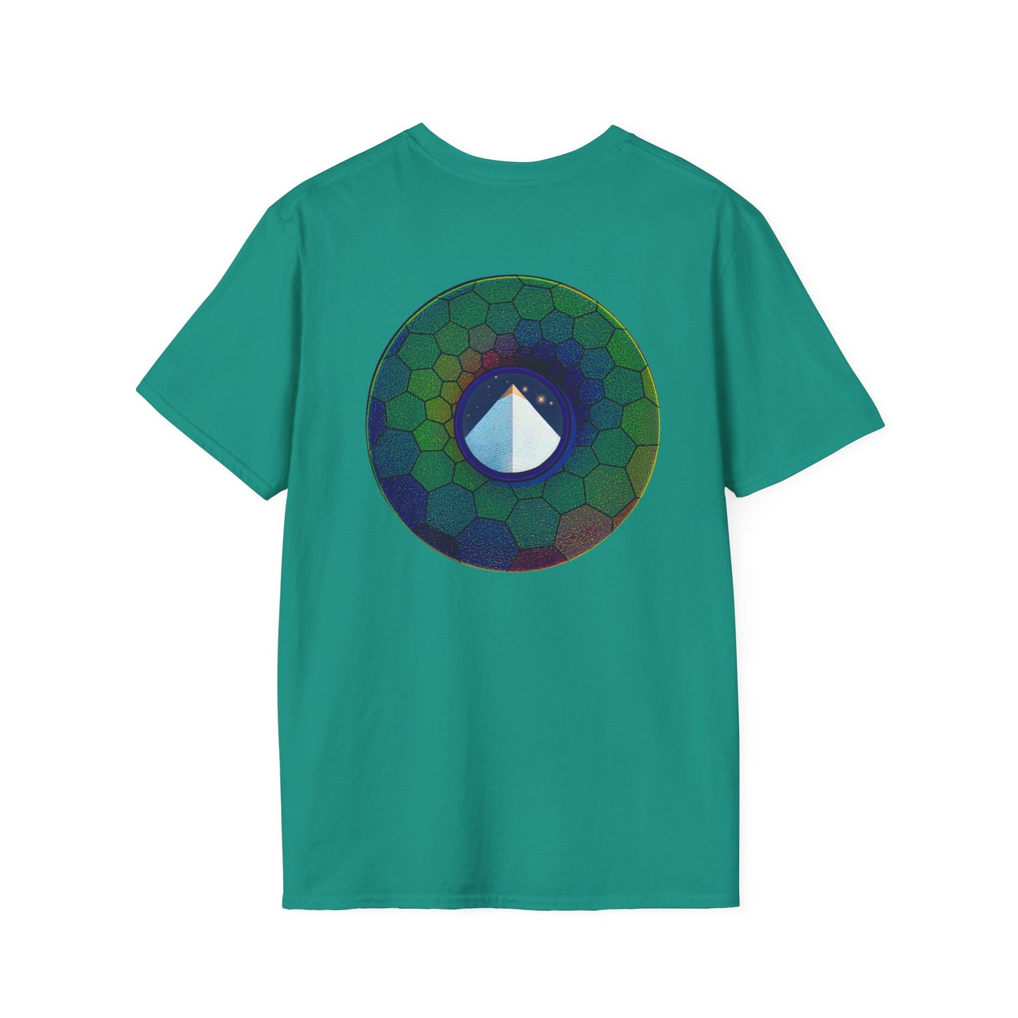 Classic Donut Tee - Unisex Soft-Style - "Limestone Donuts so Large" - variant 7 - green hexadonut