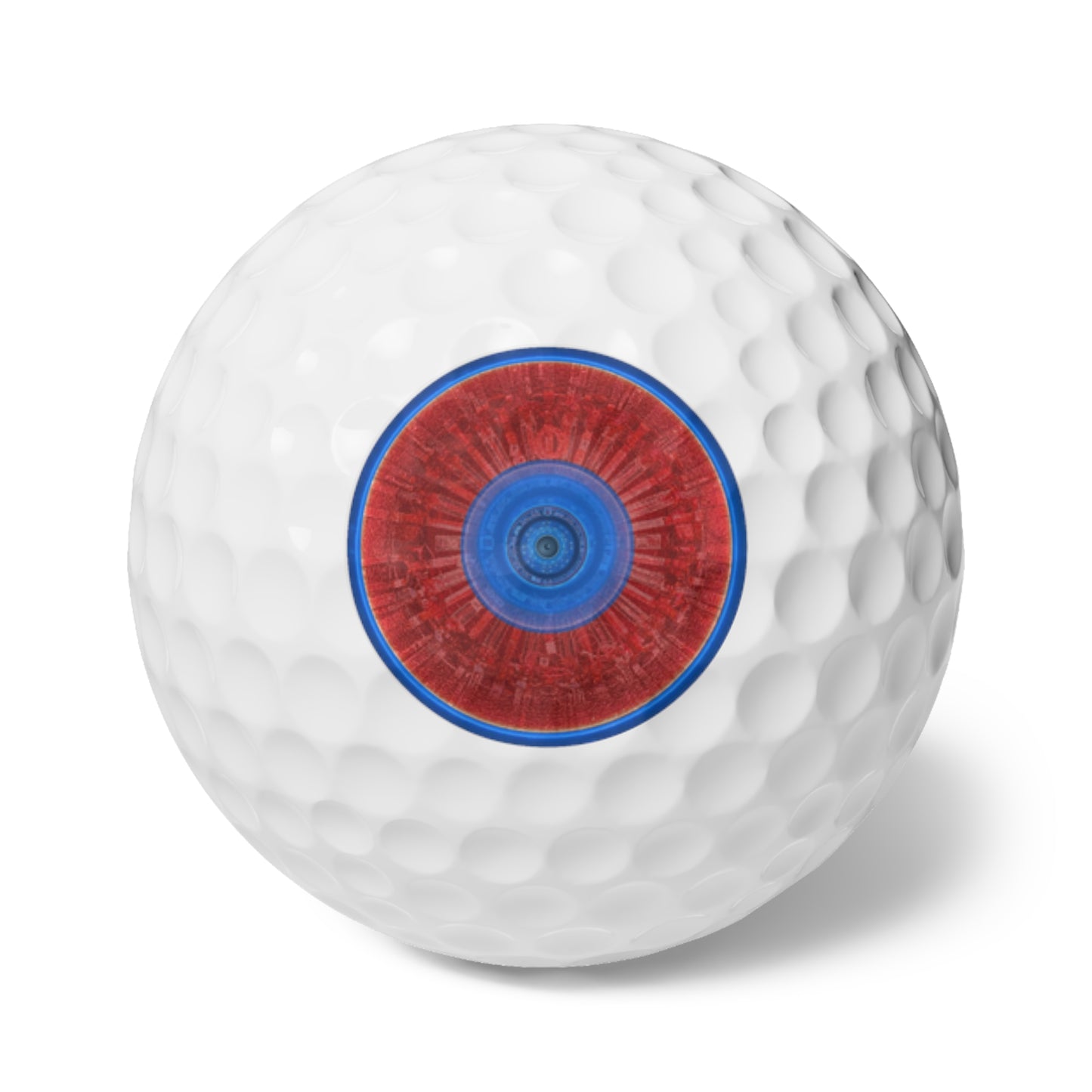 Lumpy Donut Golf Balls - 6-pack - "The Tubular Golf Ball" - red tube donut