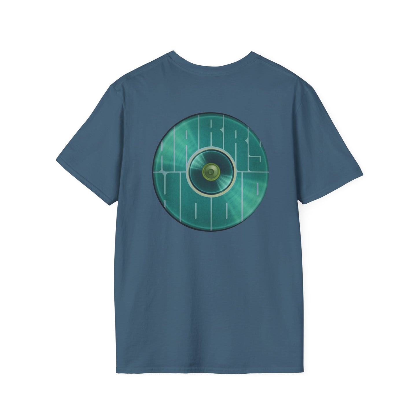 Classic Donut Tee - Unisex Soft-Style - "Harry's Hoodlum Donut" - series 1.0  - variant 3 - green donut(s)
